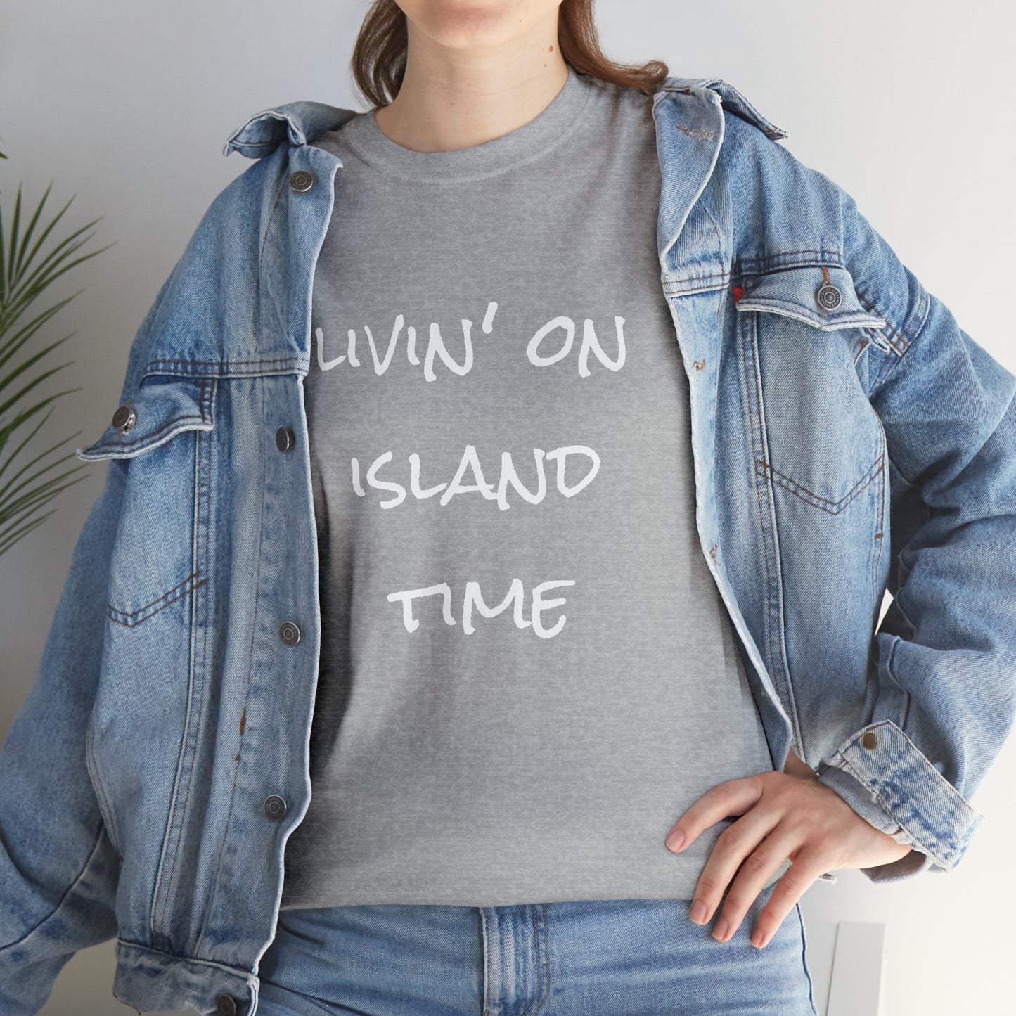 Livin' on Island Time Unisex Heavy Cotton Tee