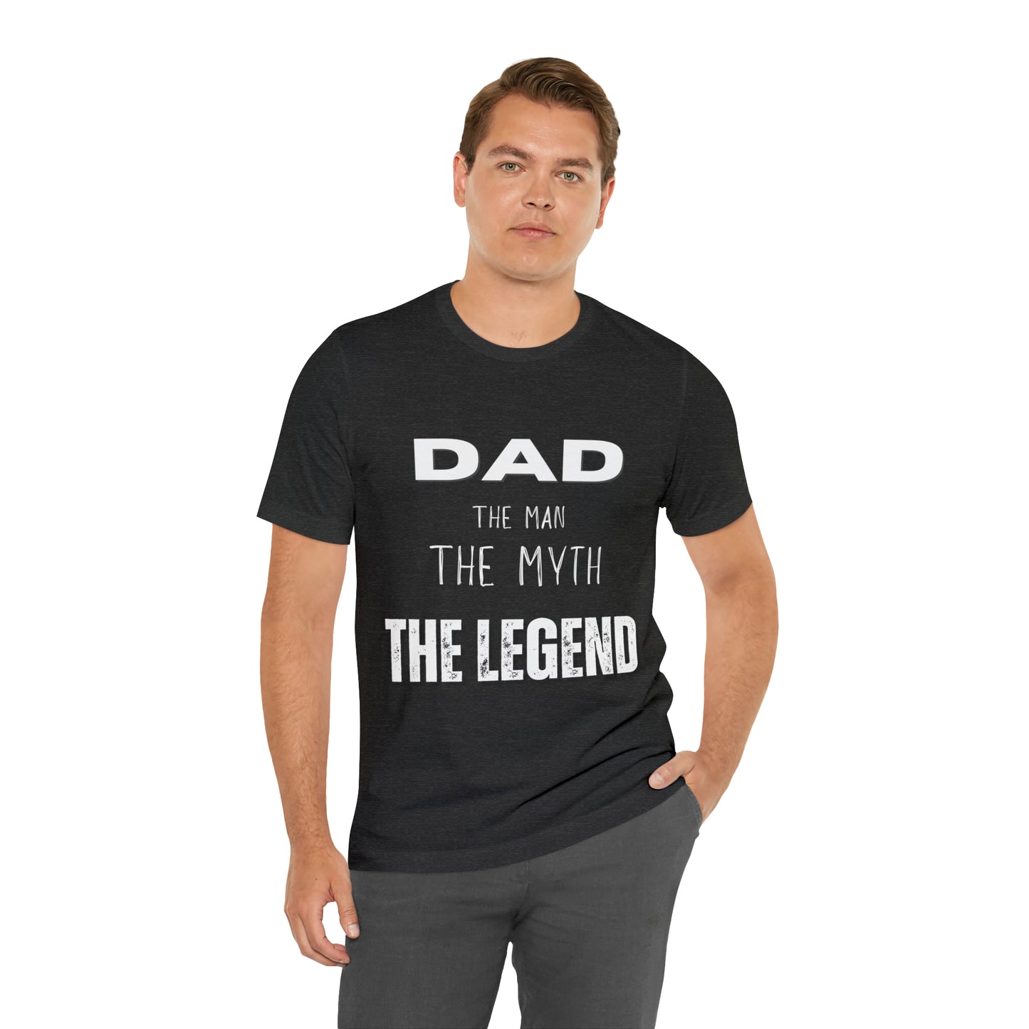 Dad The Myth Loading Jersey Short Sleeve Tee