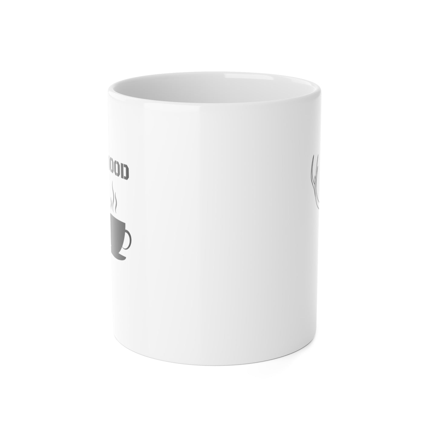 Fatherhood: Powered by Love Fueled by Coffee - Deer White Ceramic Mug, 11oz