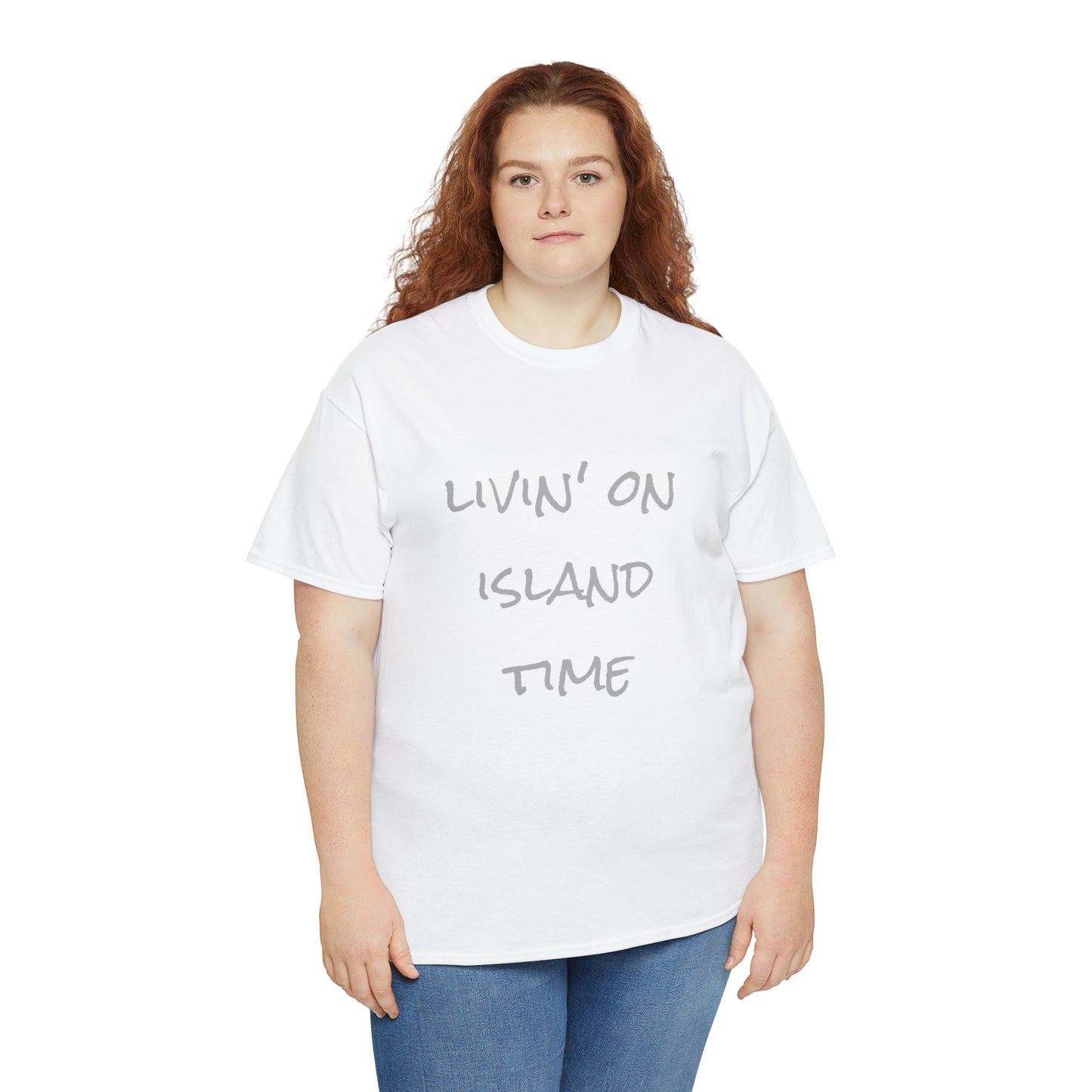 Livin' on Island Time Unisex Heavy Cotton Tee