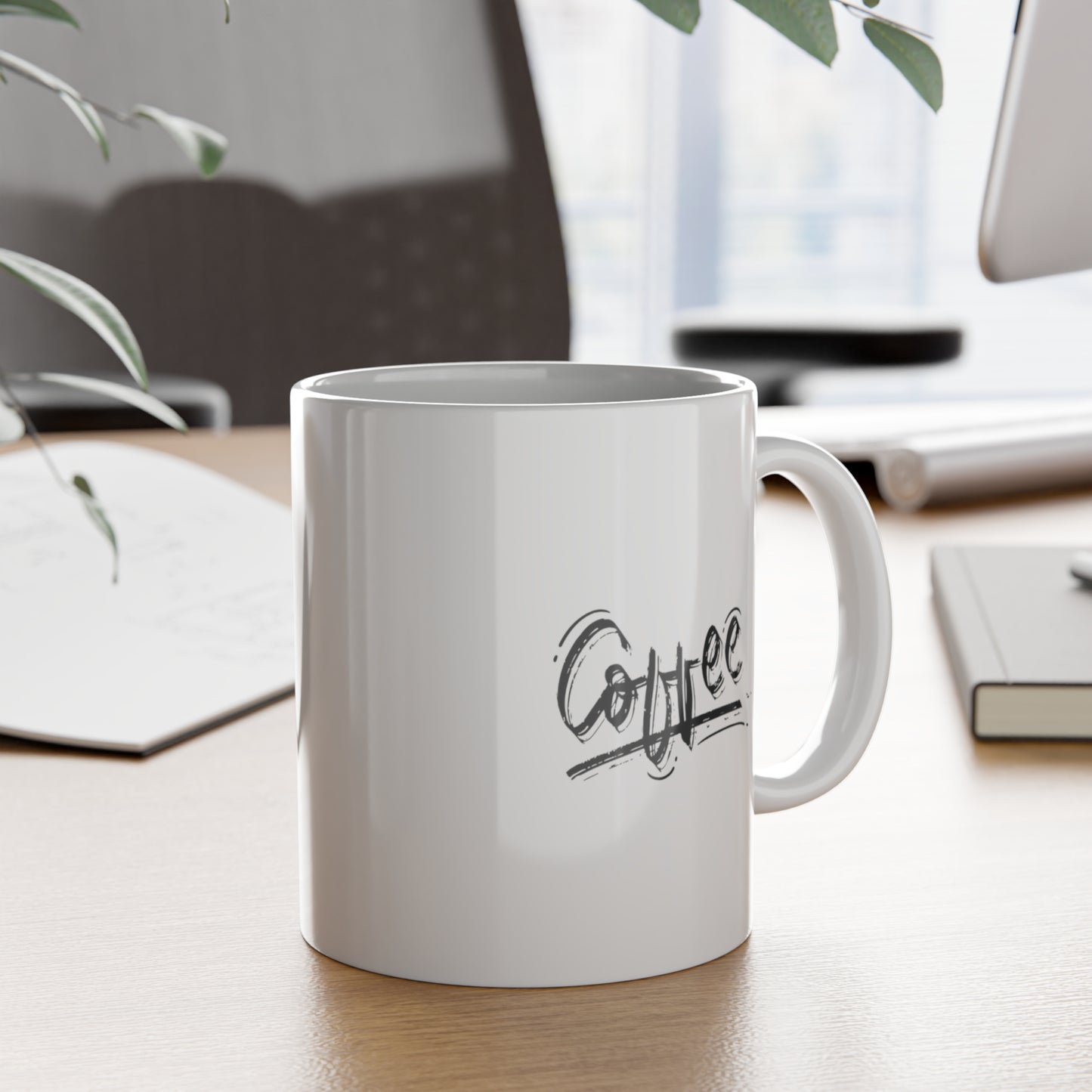 Fatherhood-Powered by Love Fueled by Coffee White Ceramic Mug, 11oz