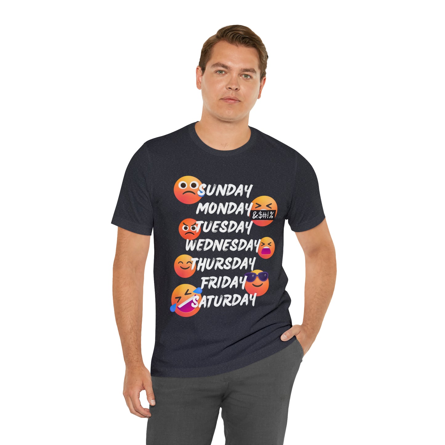Emoji Day of the Week Jersey Short Sleeve Tee