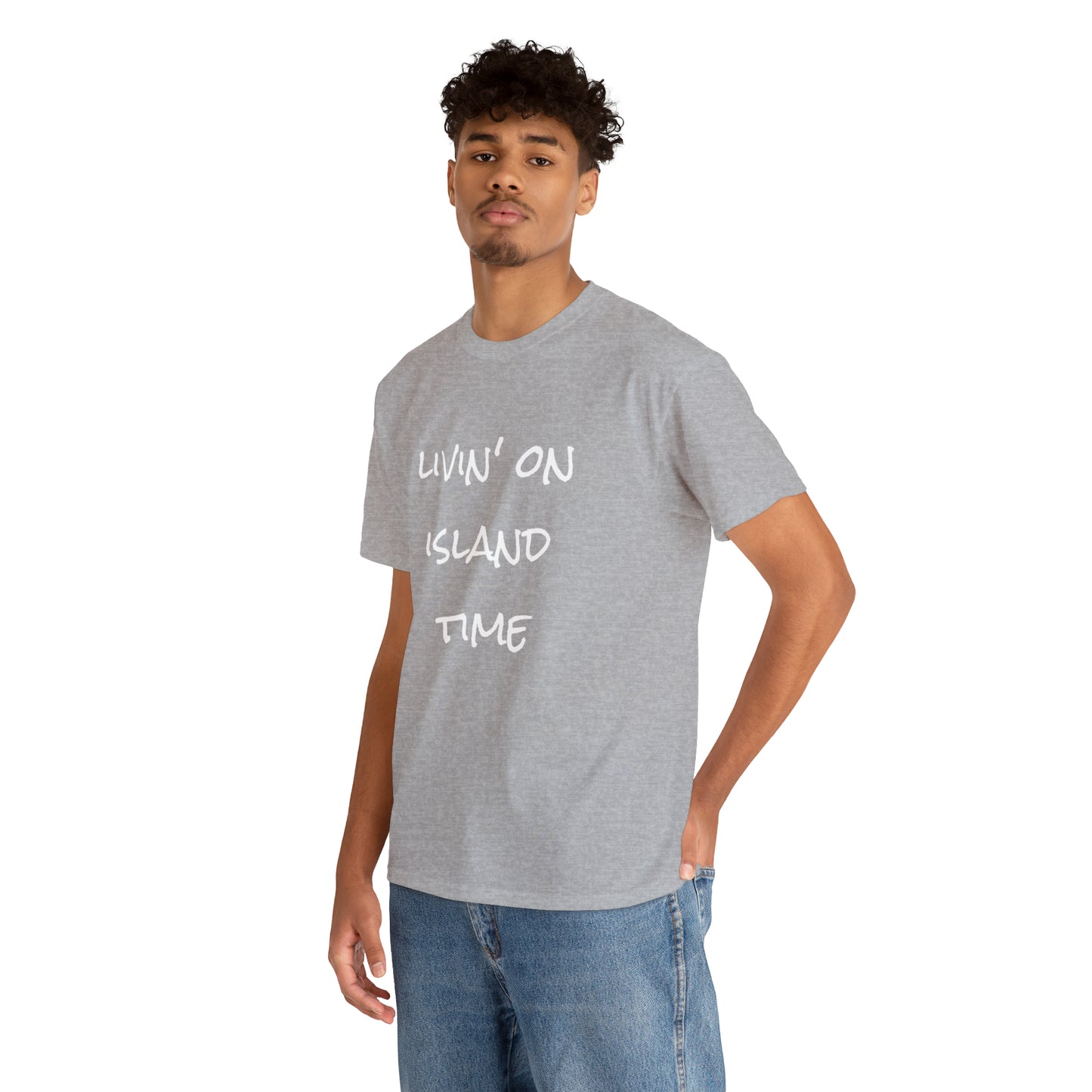 Livin' on Island Time Unisex Heavy Cotton Tee