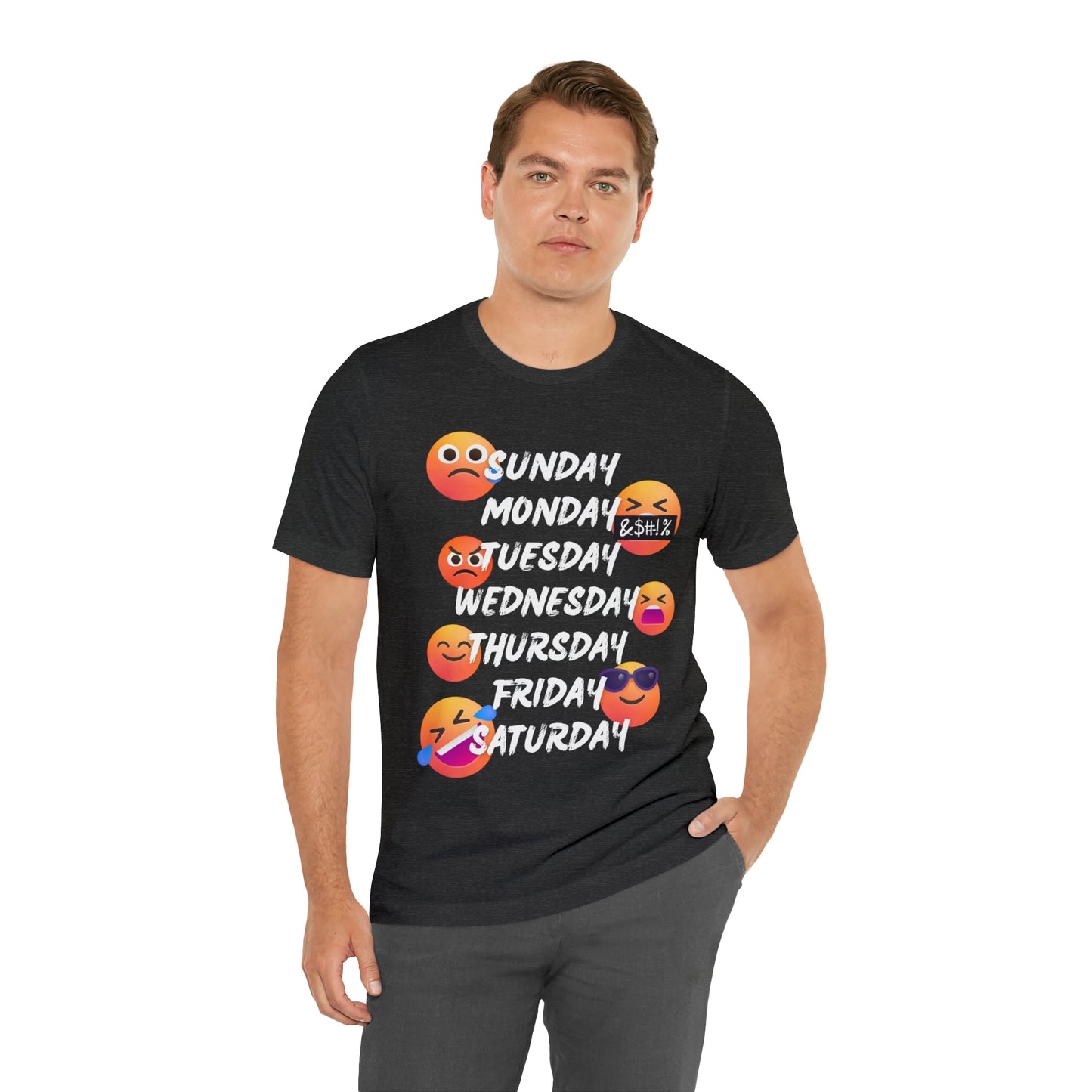 Emoji Day of the Week Jersey Short Sleeve Tee