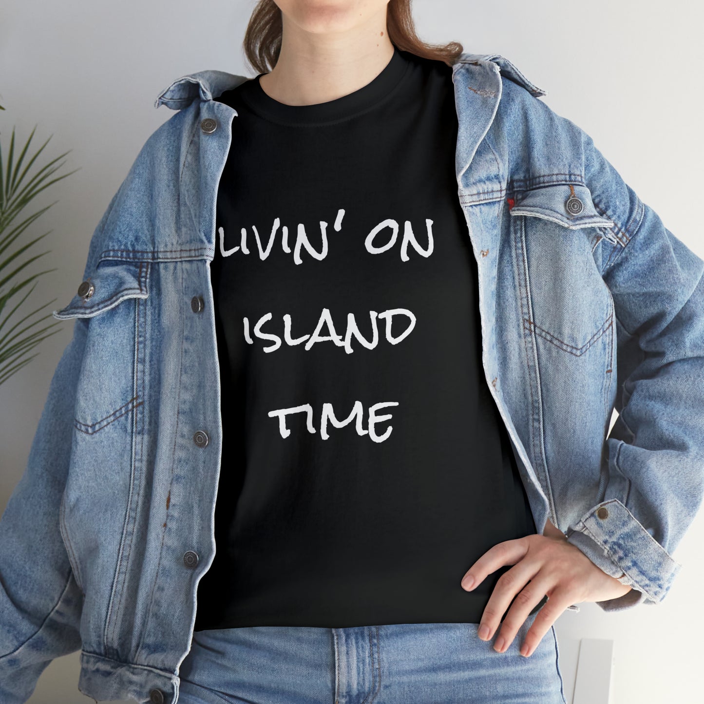 Livin' on Island Time Unisex Heavy Cotton Tee