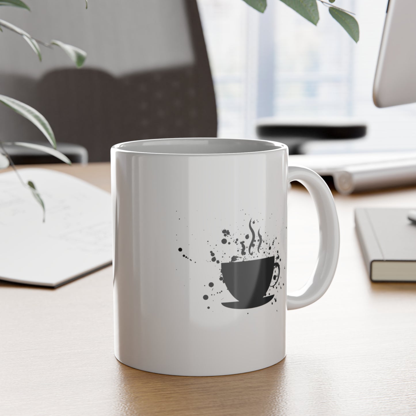 Fatherhood-Powered by Love Fueled by Coffee White Ceramic Mug, 11oz