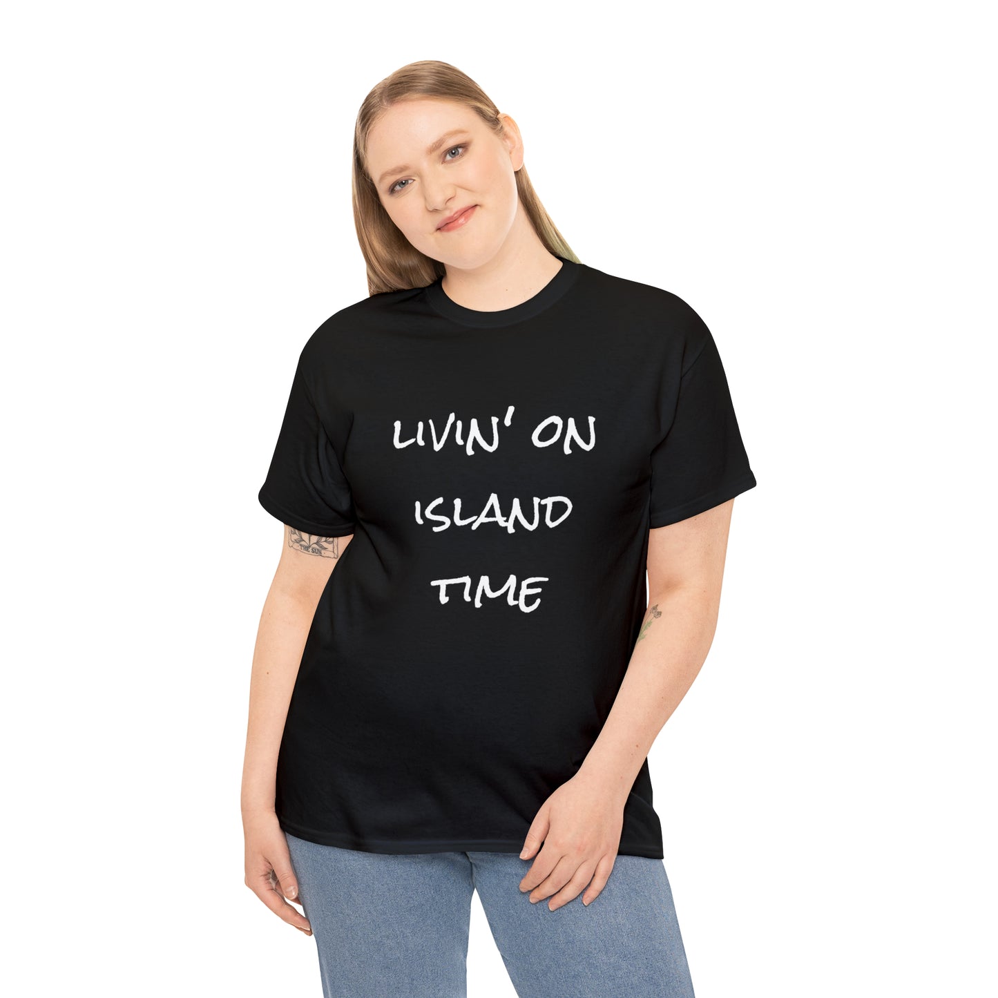 Livin' on Island Time Unisex Heavy Cotton Tee