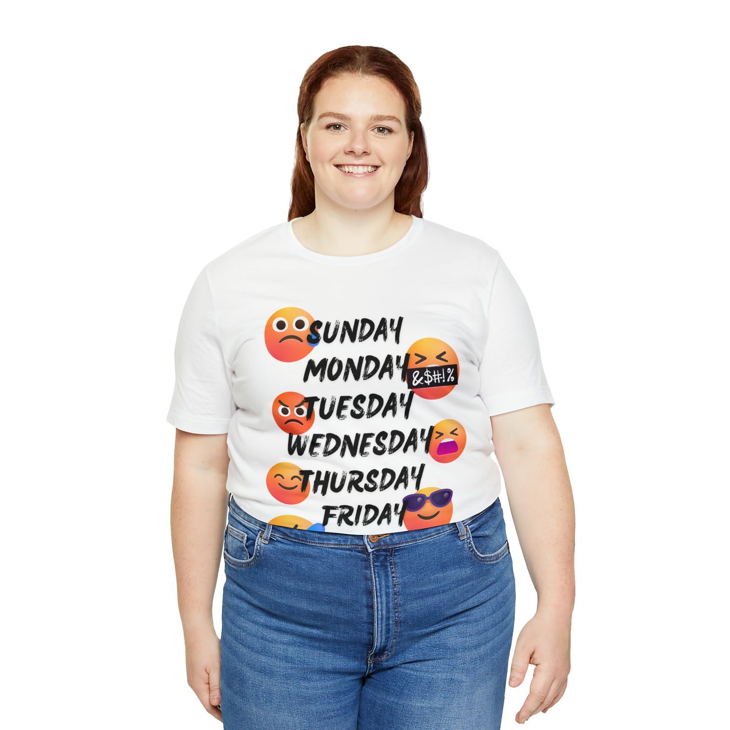 Emoji Day of the Week Jersey Short Sleeve Tee
