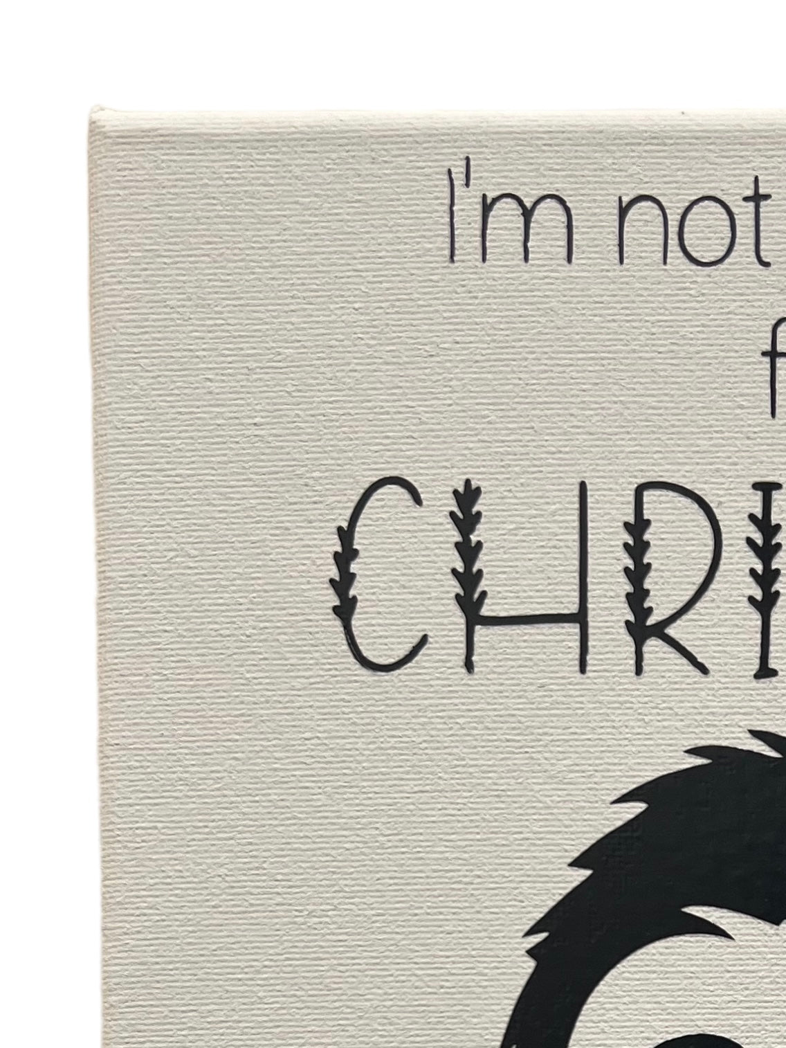 Sloth I'm not Moving for Christmas Canvas 8x10 - Gift for Animal Lovers