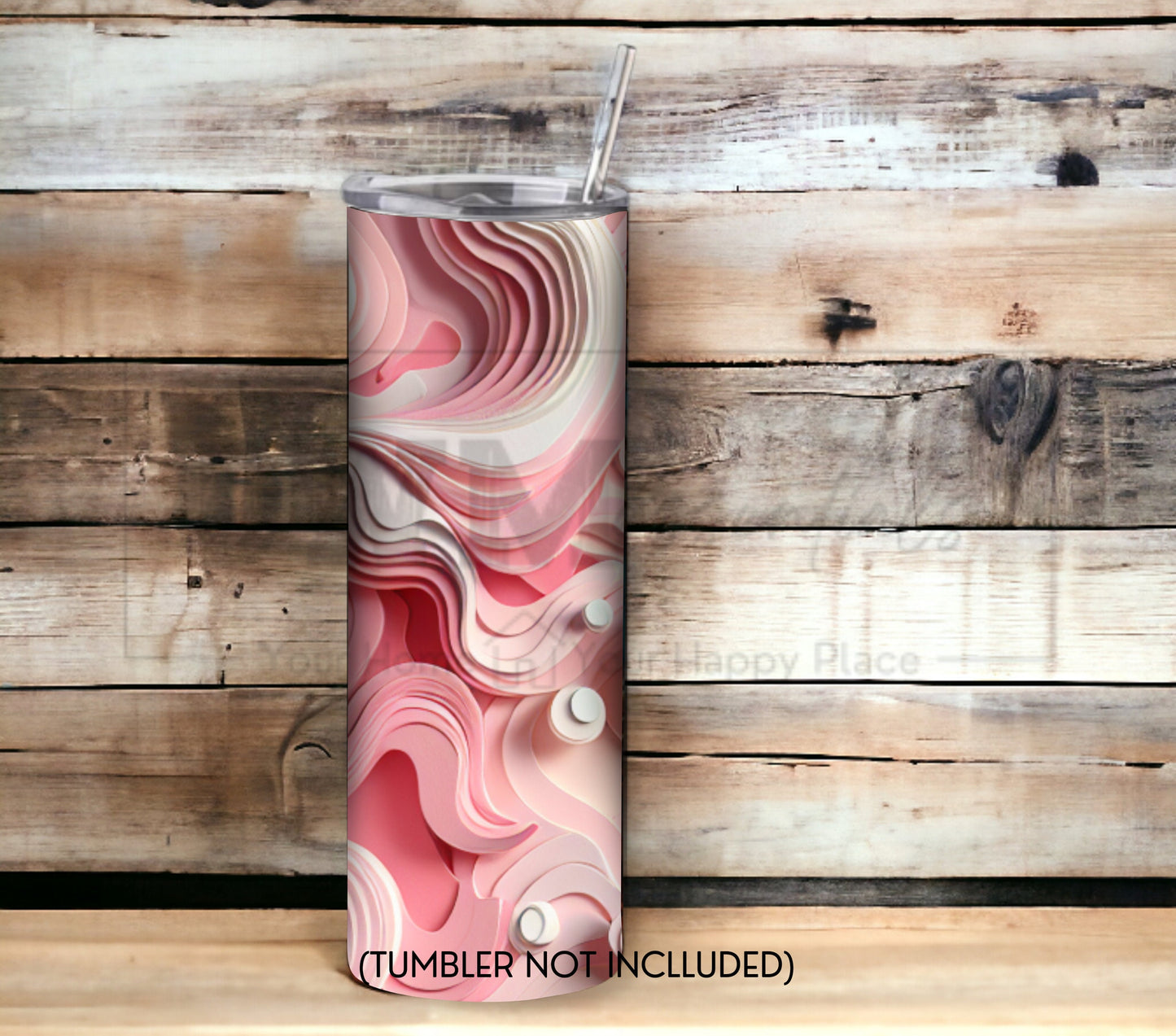 Pink Art Style 20 oz Skinny Tumbler Sublimation Design - PNG Instant - DIGITAL DOWNLOAD