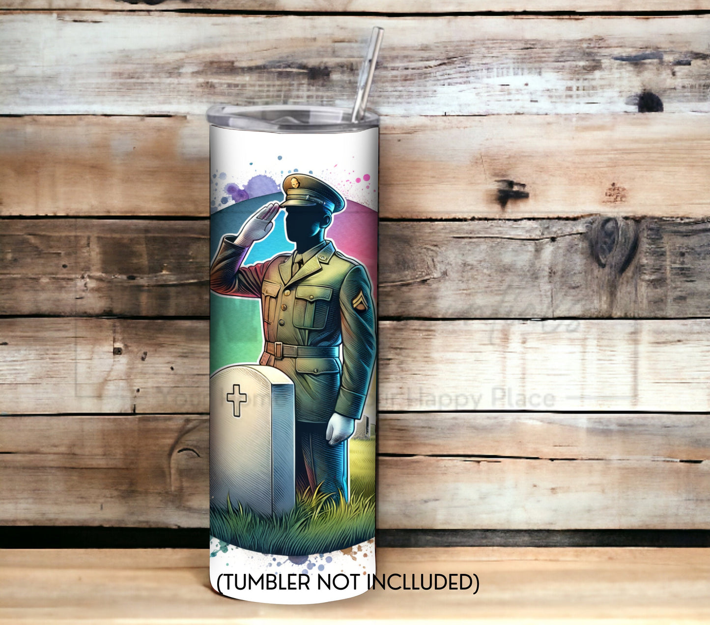 Memorial/Veterans Day 20 oz Skinny Tumbler Sublimation Design - PNG Instant - DIGITAL DOWNLOAD