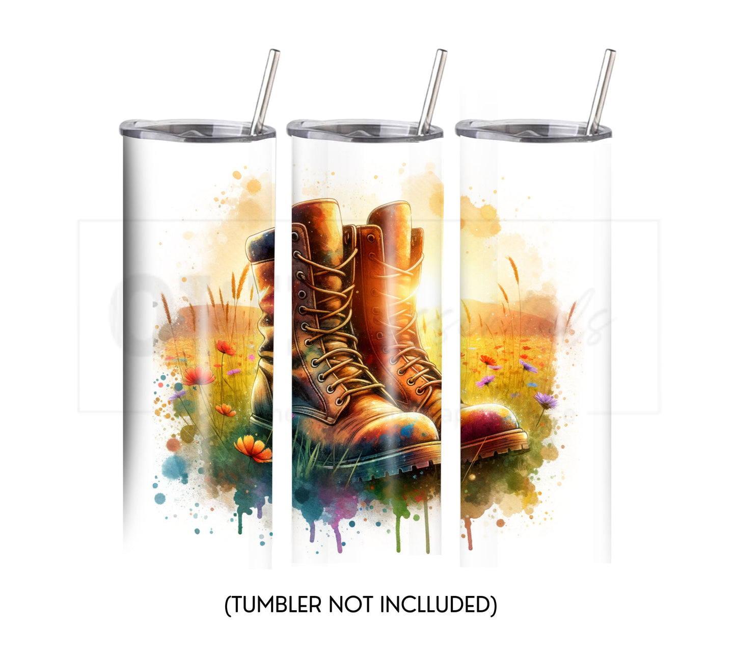 Memorial/Veterans Day 20 oz Skinny Tumbler Sublimation Design - PNG Instant - DIGITAL DOWNLOAD