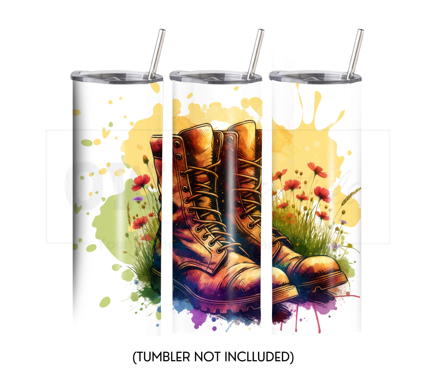 Memorial/Veterans Day 20 oz Skinny Tumbler Sublimation Design - PNG Instant - DIGITAL DOWNLOAD