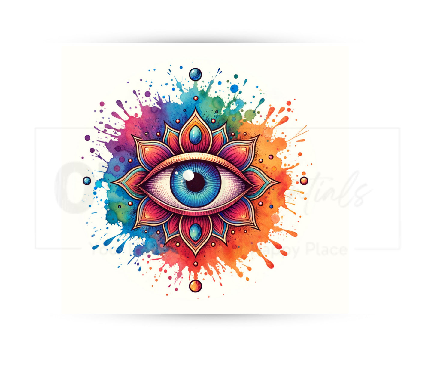 Third Eye 20 oz Skinny Tumbler Sublimation Design - PNG Instant - DIGITAL DOWNLOAD