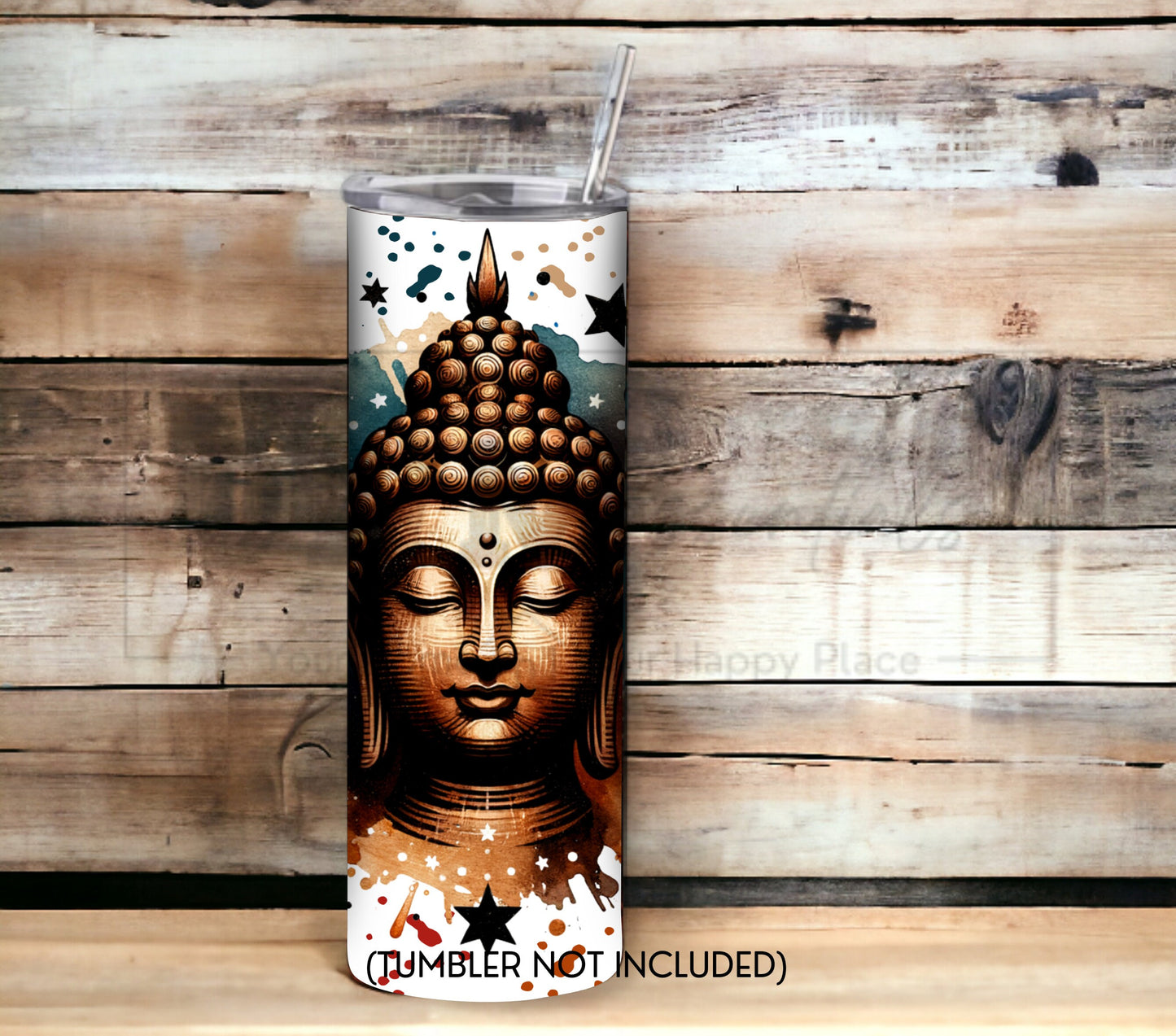 Colorful Buddha 20 oz Skinny Tumbler Sublimation Design - PNG Instant - DIGITAL DOWNLOAD