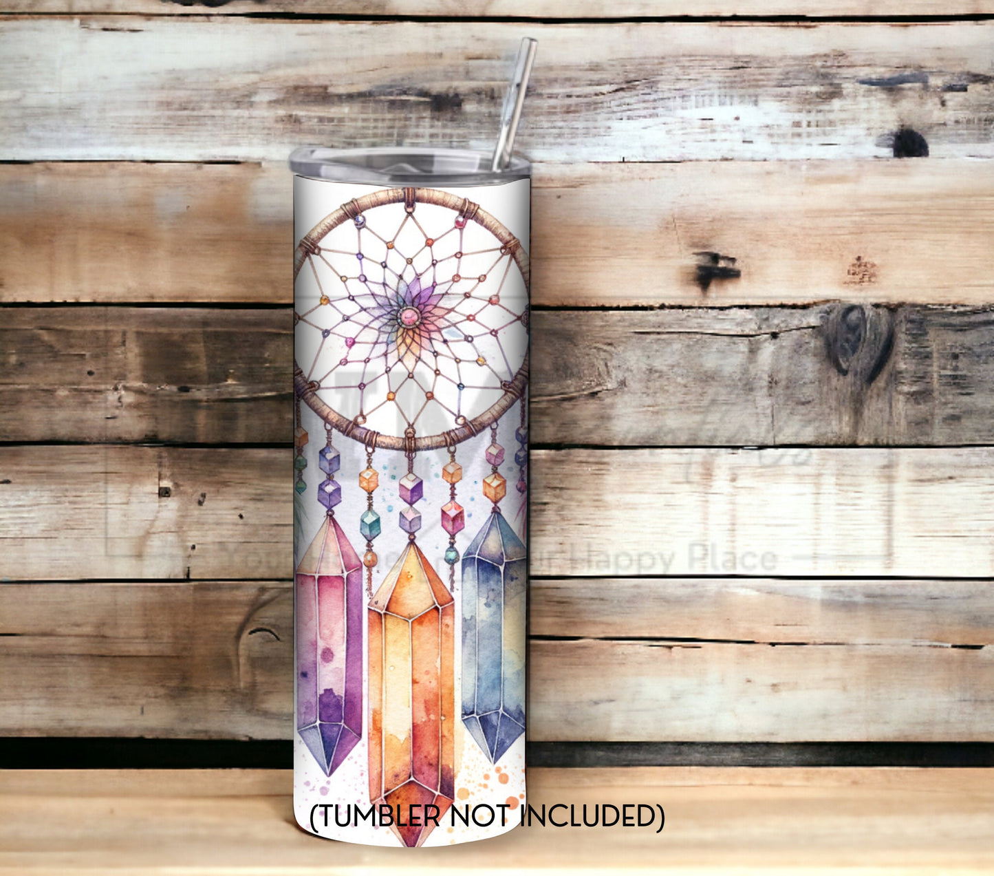 Boho Dreamcatcher 20 oz Skinny Tumbler Sublimation Design - PNG Instant - DIGITAL DOWNLOAD
