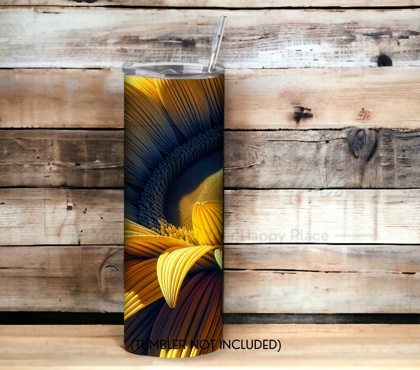 Sunflower 20 oz Skinny Tumbler Sublimation Design - PNG Instant - DIGITAL DOWNLOAD