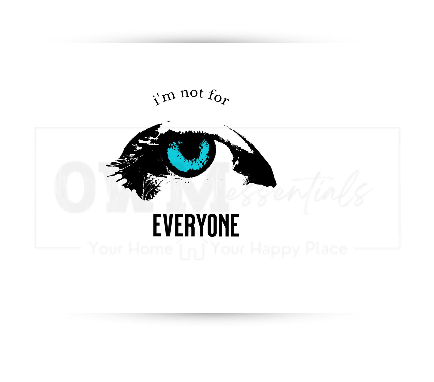 I'm Not for Everyone 20 oz Skinny Tumbler Sublimation Design - PNG Instant - DIGITAL DOWNLOAD