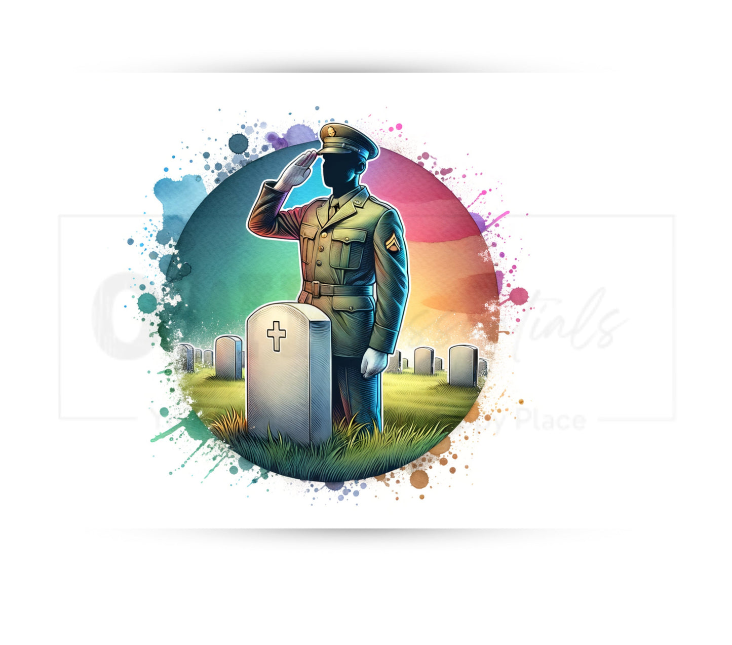 Memorial/Veterans Day 20 oz Skinny Tumbler Sublimation Design - PNG Instant - DIGITAL DOWNLOAD