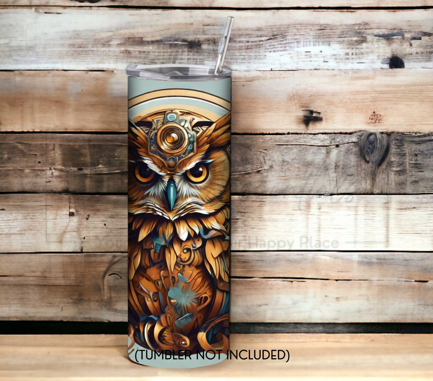 Owl 20 oz Skinny Tumbler Sublimation Design - PNG Instant - DIGITAL DOWNLOAD