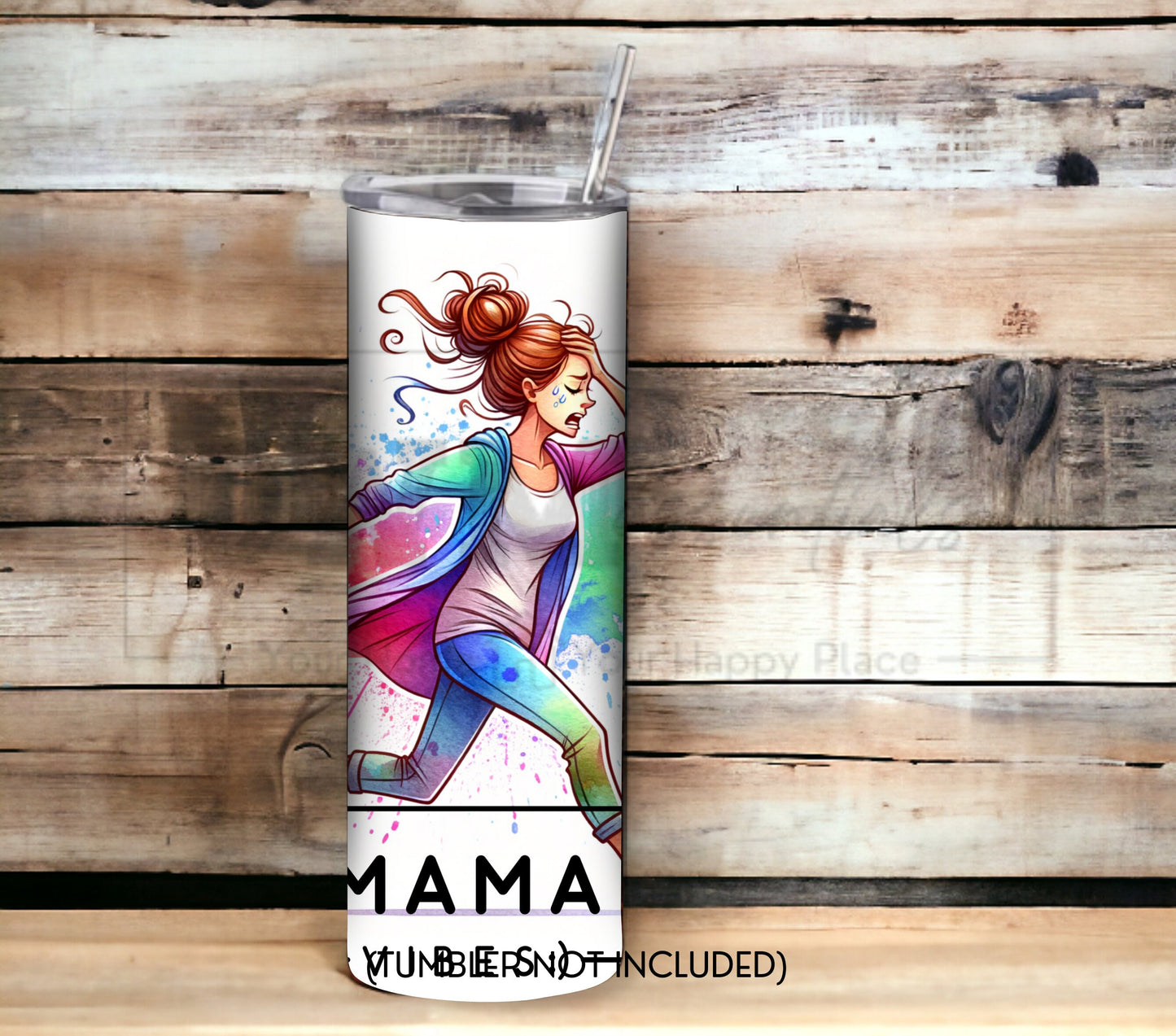 Mama Vibes 20 oz Skinny Tumbler Sublimation Design - PNG Instant - DIGITAL DOWNLOAD
