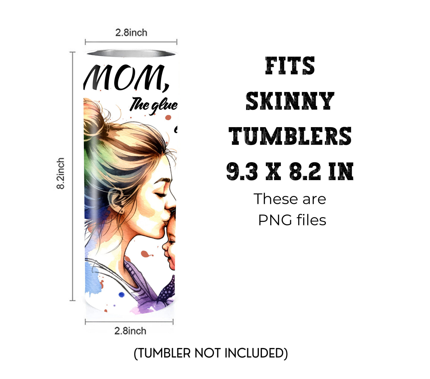 Mama Bear 20 oz Skinny Tumbler Sublimation Design - PNG Instant - DIGITAL DOWNLOAD