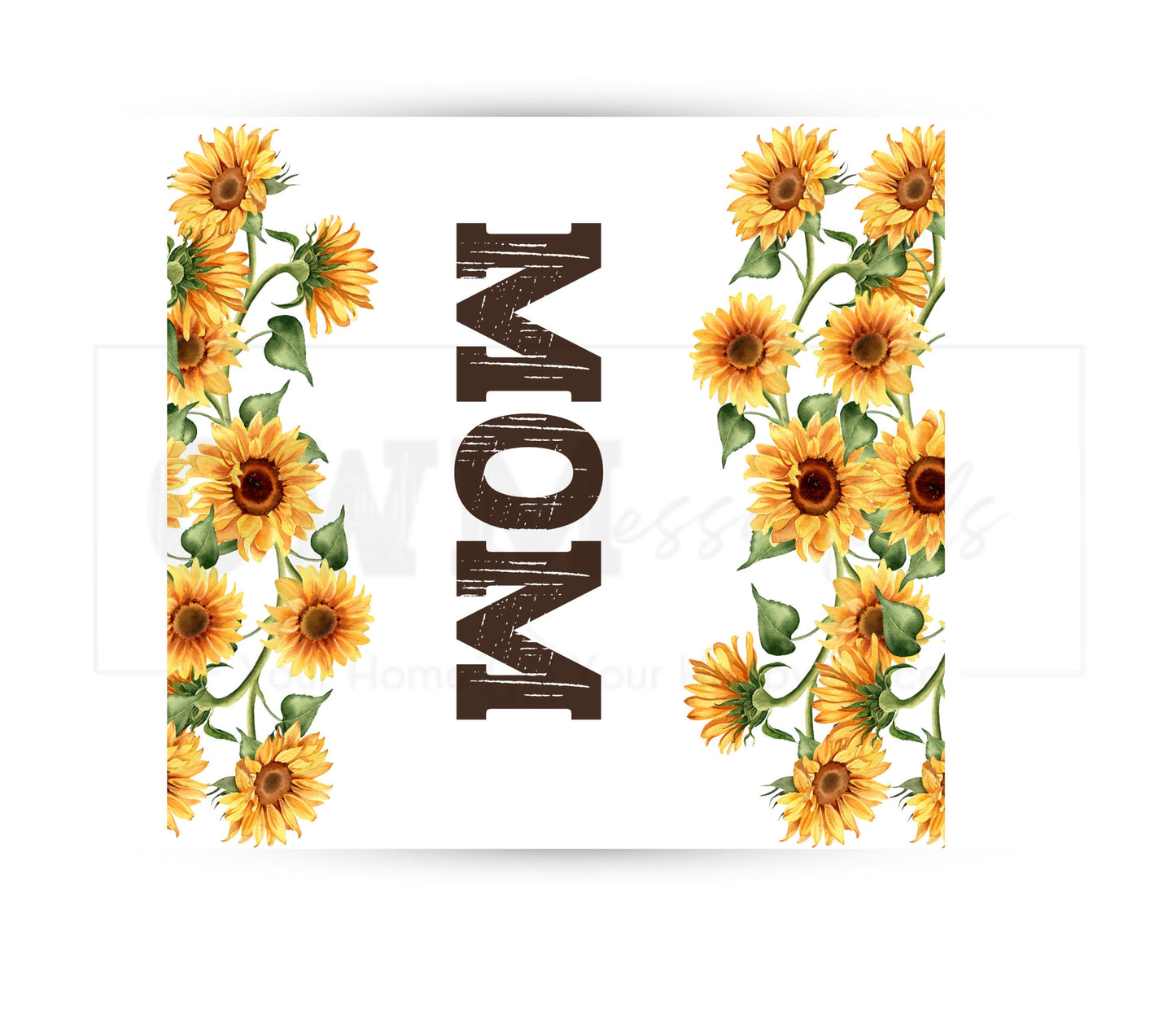 Sunflower Mom 20 oz Skinny Tumbler Sublimation Design - PNG Instant - DIGITAL DOWNLOAD