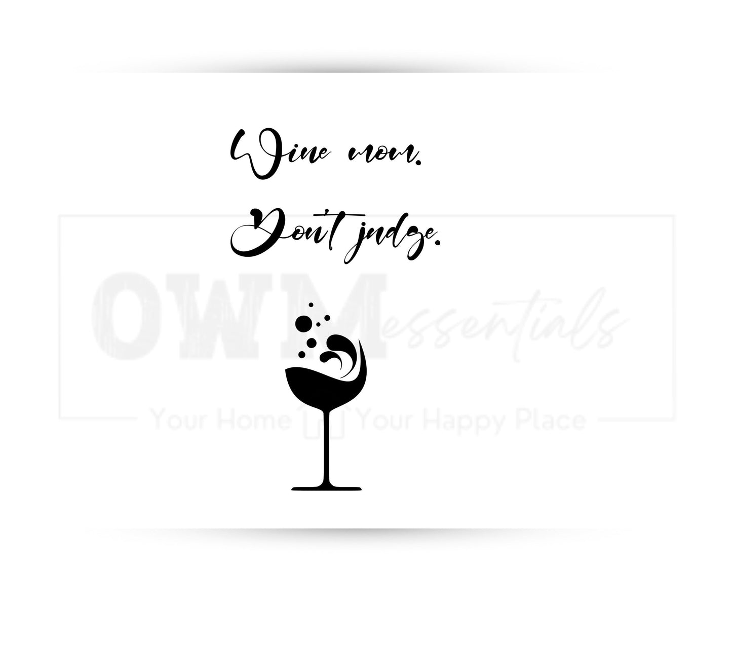 Wine Mom Don't Judge 20 oz Skinny Tumbler Sublimation Design - PNG Instant - DIGITAL DOWNLOAD