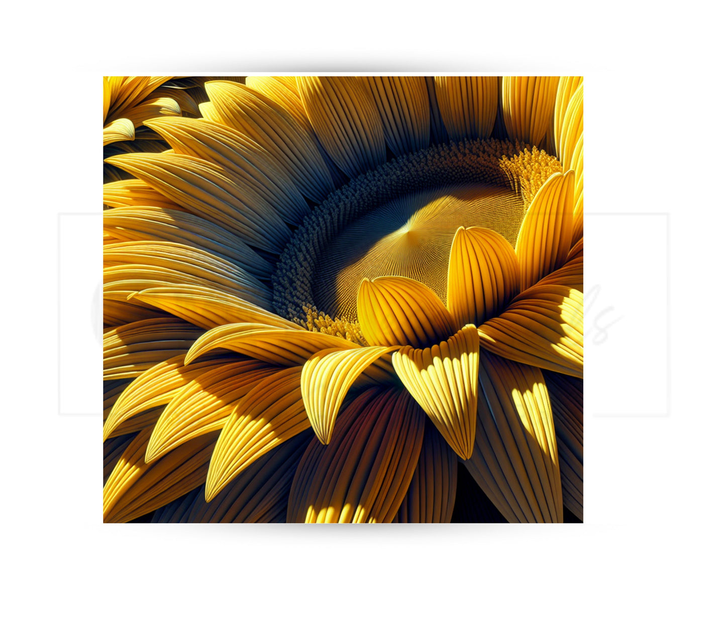 Sunflower 20 oz Skinny Tumbler Sublimation Design - PNG Instant - DIGITAL DOWNLOAD
