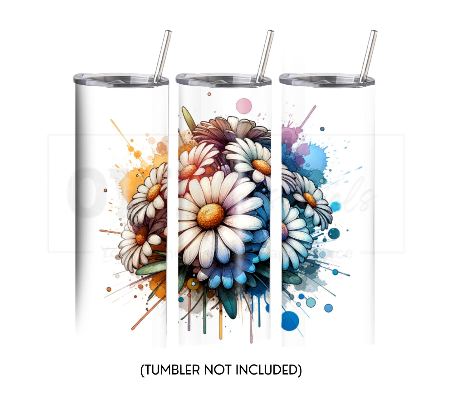 Sunflower 20 oz Skinny Tumbler Sublimation Design - PNG Instant - DIGITAL DOWNLOAD