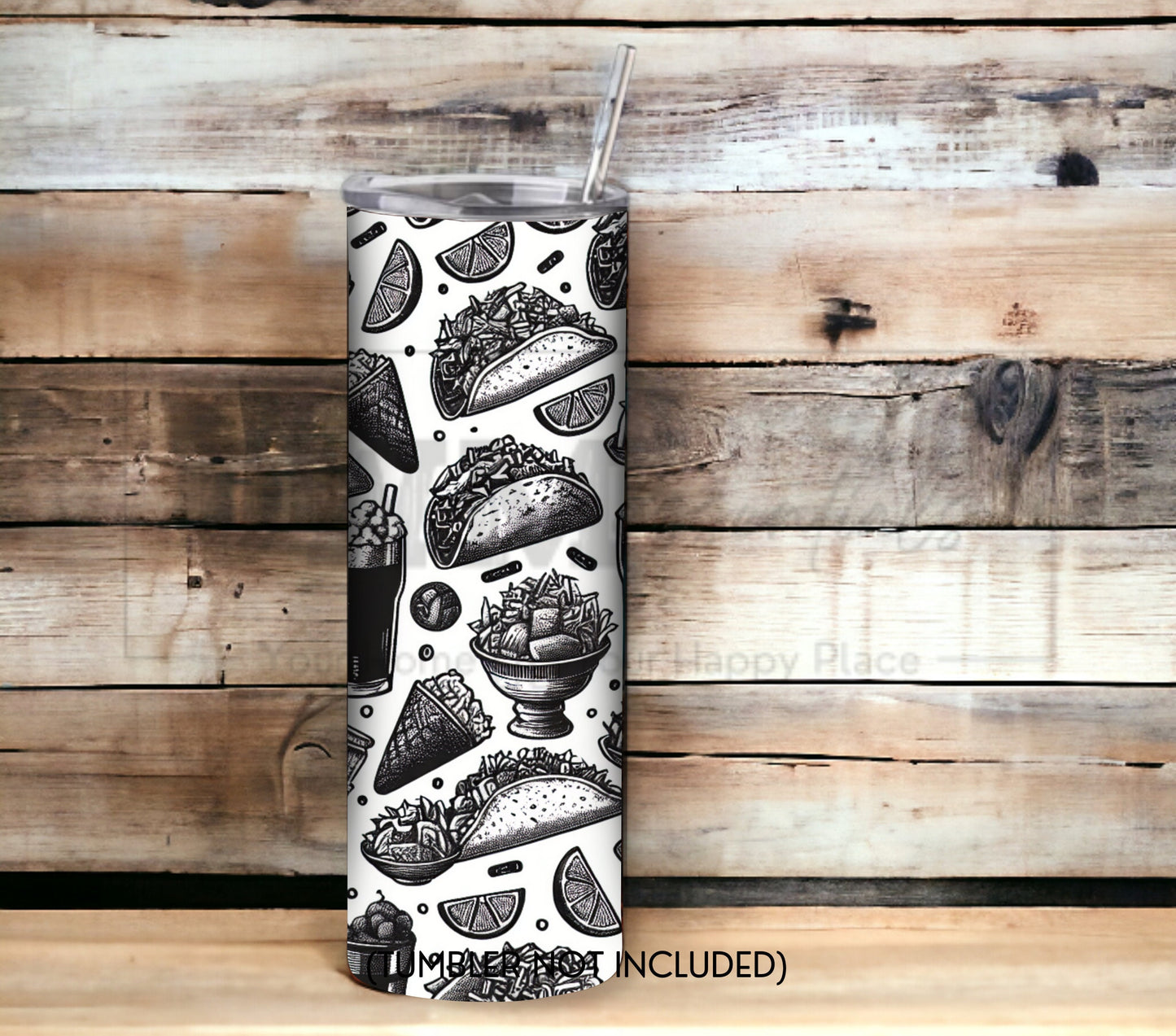 Tacos and Tequila Cinco De Mayo 20 oz Skinny Tumbler Sublimation Design - PNG Instant - DIGITAL DOWNLOAD