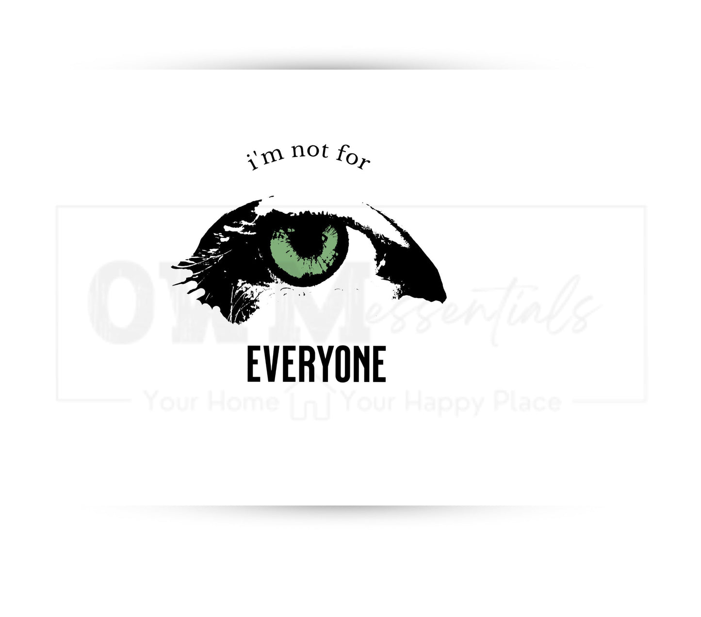 I'm Not for Everyone 20 oz Skinny Tumbler Sublimation Design - PNG Instant - DIGITAL DOWNLOAD