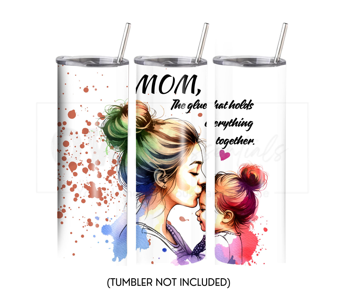 Mama Bear 20 oz Skinny Tumbler Sublimation Design - PNG Instant - DIGITAL DOWNLOAD