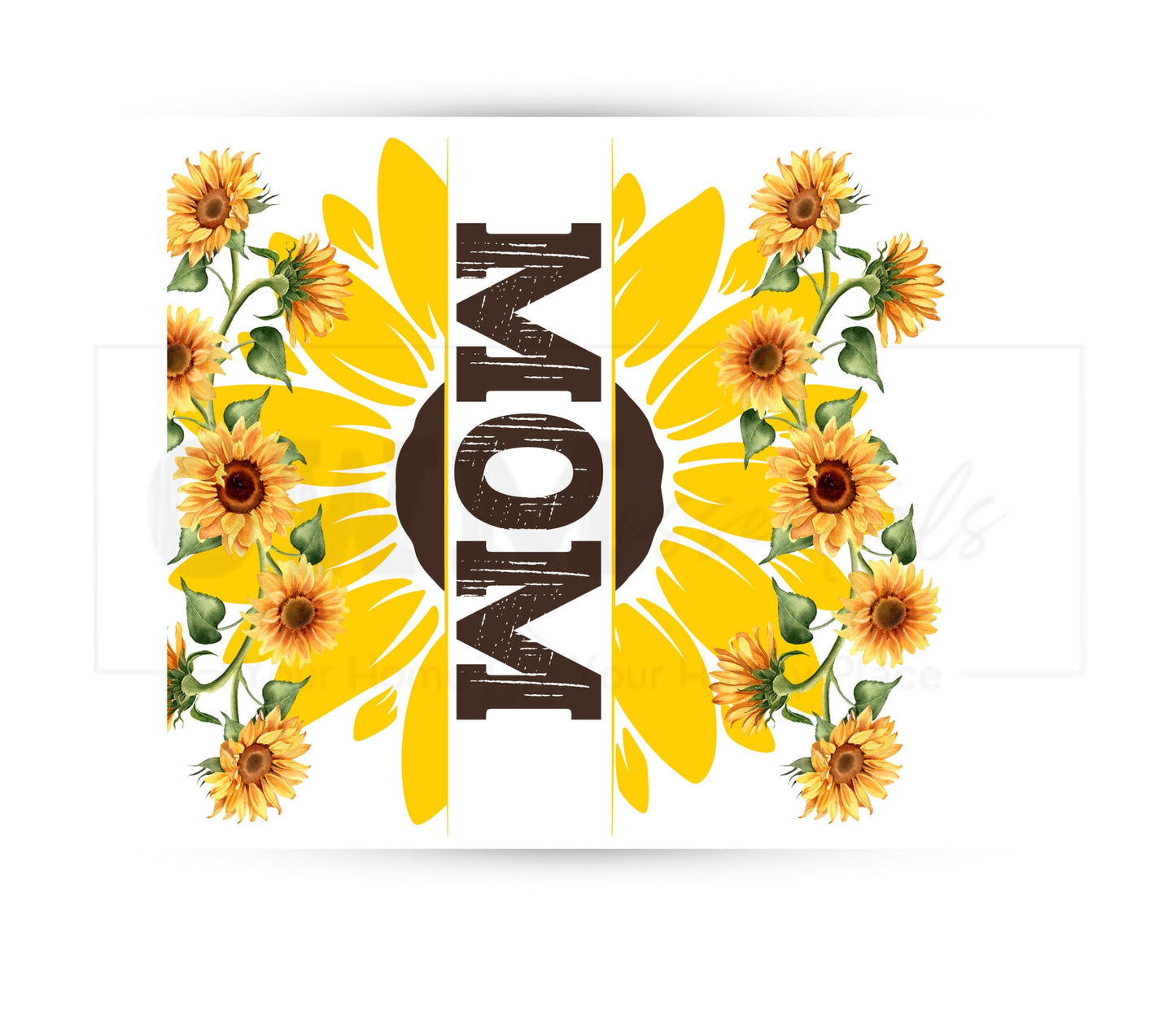 Sunflower Mom 20 oz Skinny Tumbler Sublimation Design - PNG Instant - DIGITAL DOWNLOAD