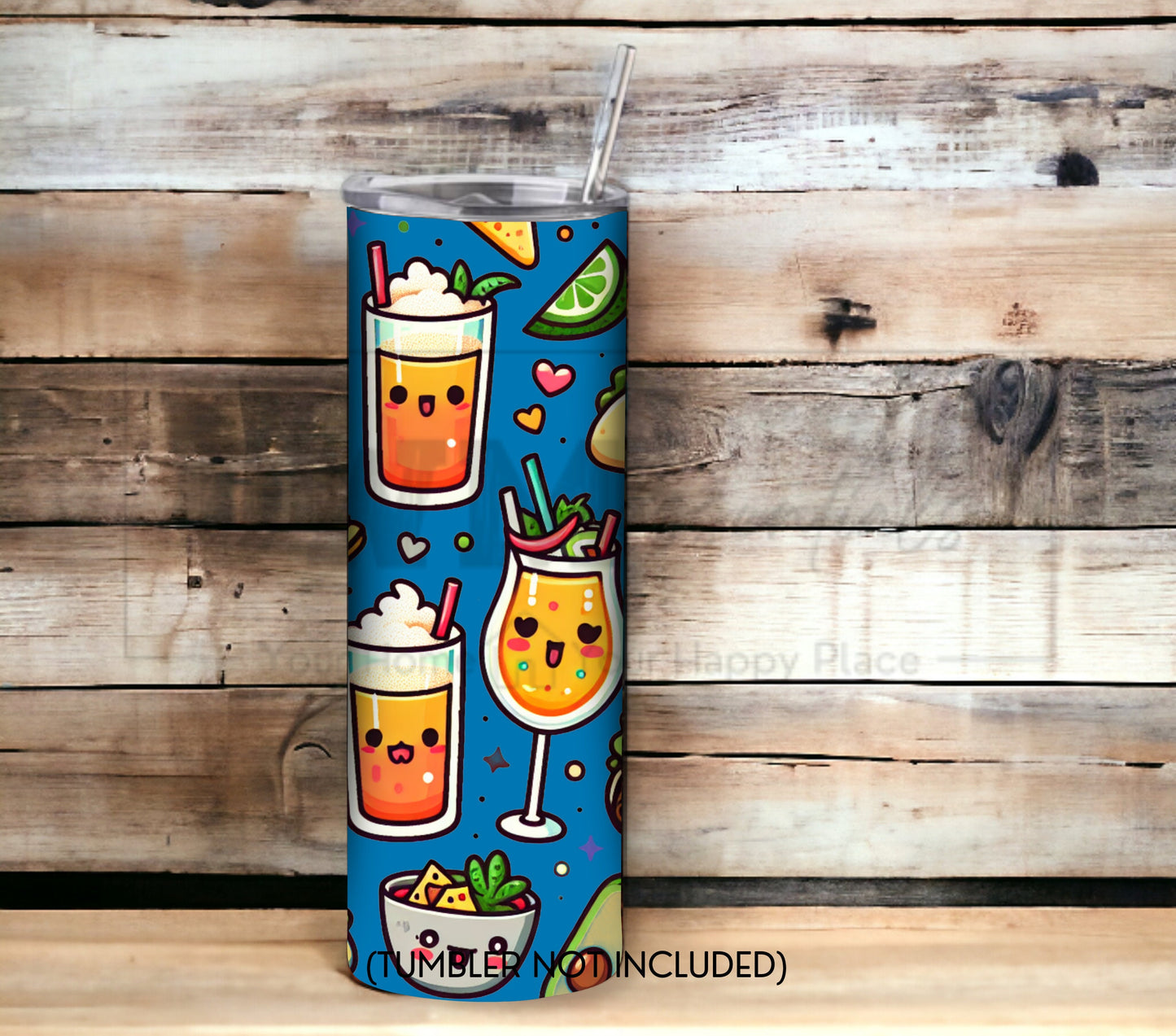 Tacos and Tequila Cinco De Mayo 20 oz Skinny Tumbler Sublimation Design - Seamless - PNG Instant - DIGITAL DOWNLOAD