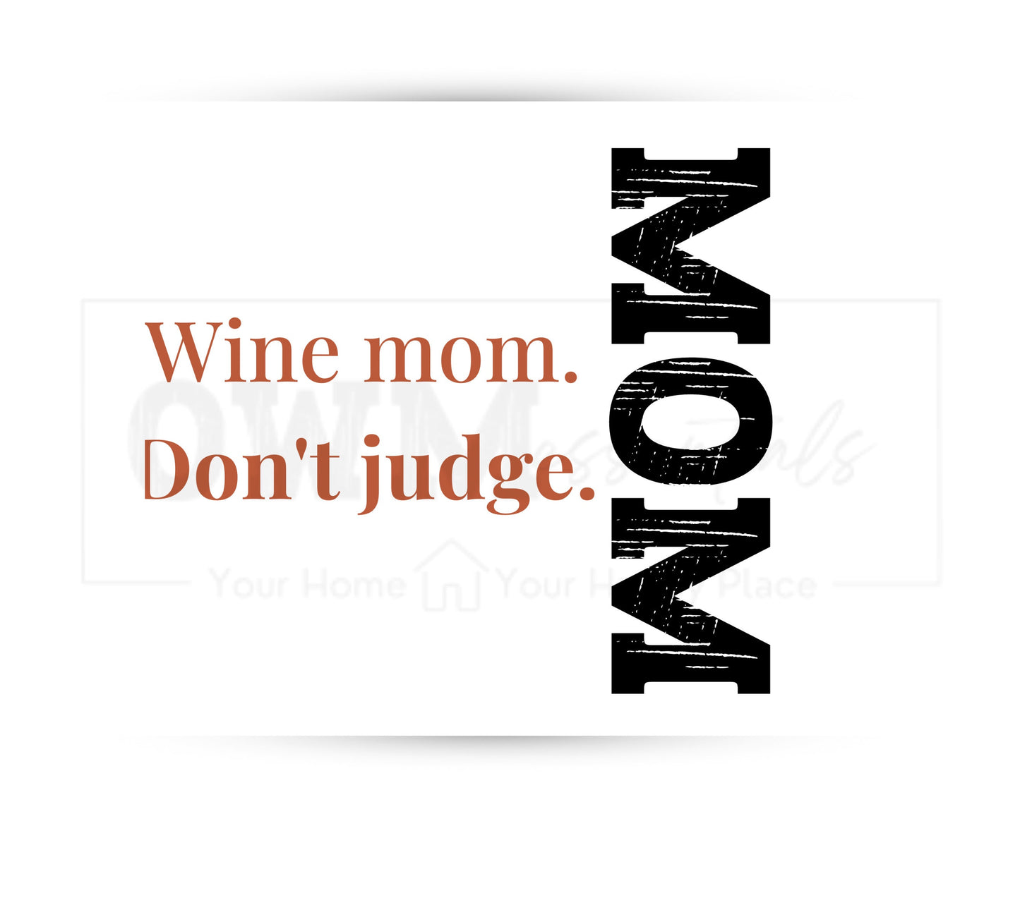Wine Mom Don't Judge 20 oz Skinny Tumbler Sublimation Design - PNG Instant - DIGITAL DOWNLOAD