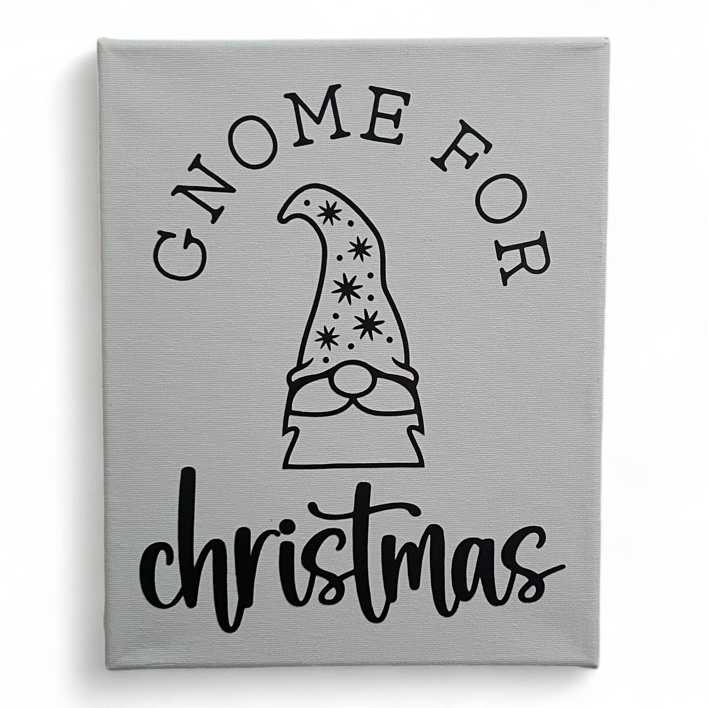 Gnome for Christmas Wall Art Canvas, Winter, Any occasion 8x10