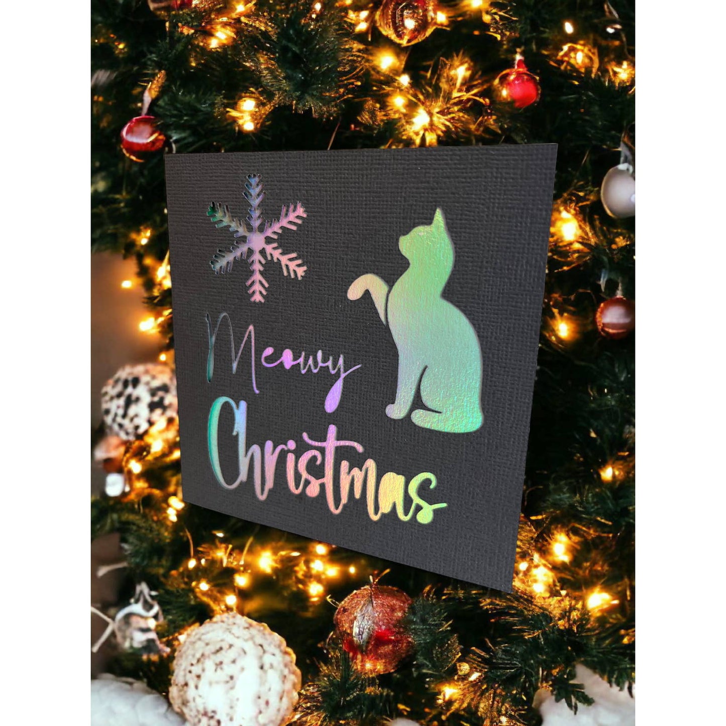 Meowy Christmas 4.75x4.75 Christmas Cards