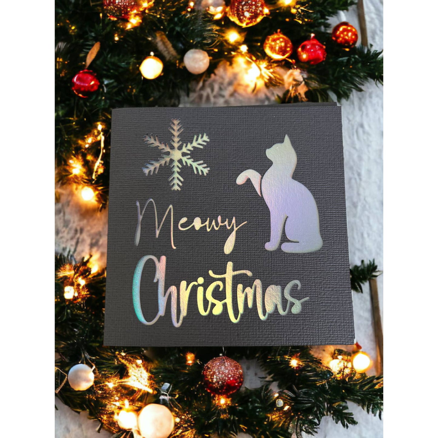 Meowy Christmas 4.75x4.75 Christmas Cards