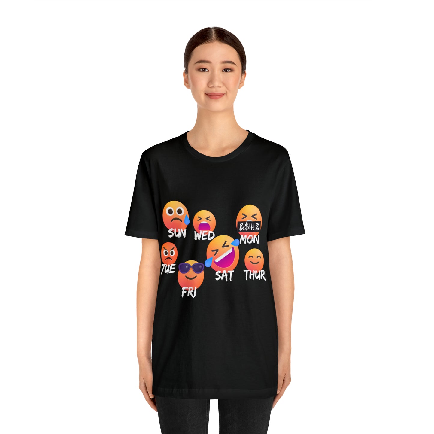 Emoji Day - Days of the Week Jersey Short Sleeve Tee