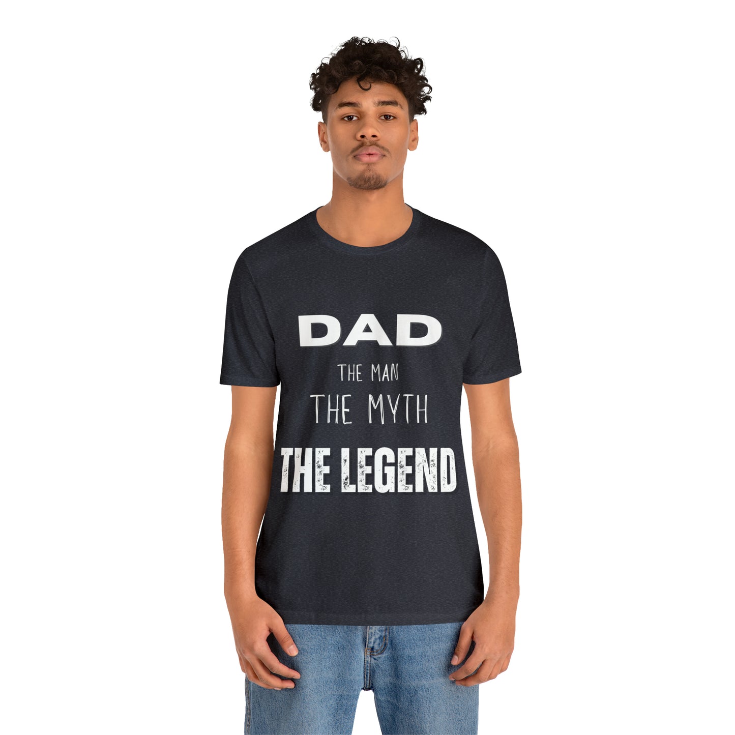 Dad The Myth Loading Jersey Short Sleeve Tee