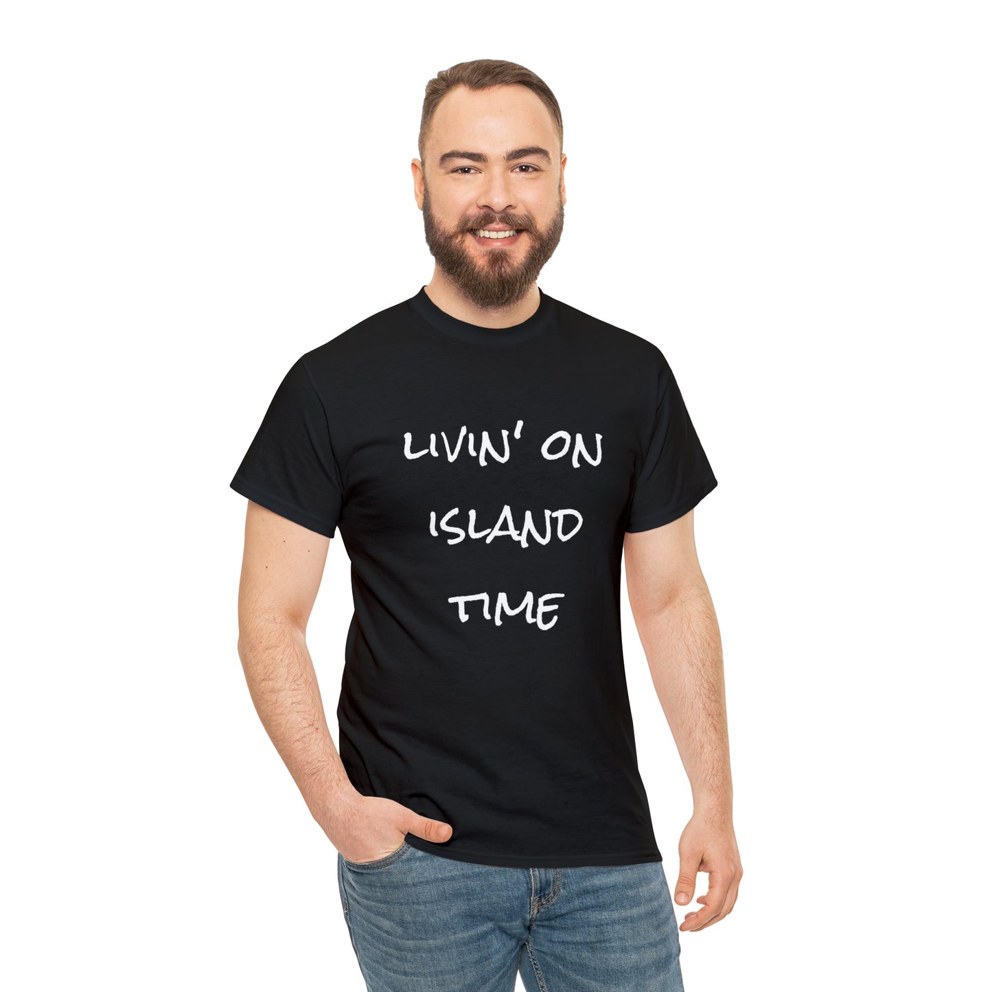 Livin' on Island Time Unisex Heavy Cotton Tee
