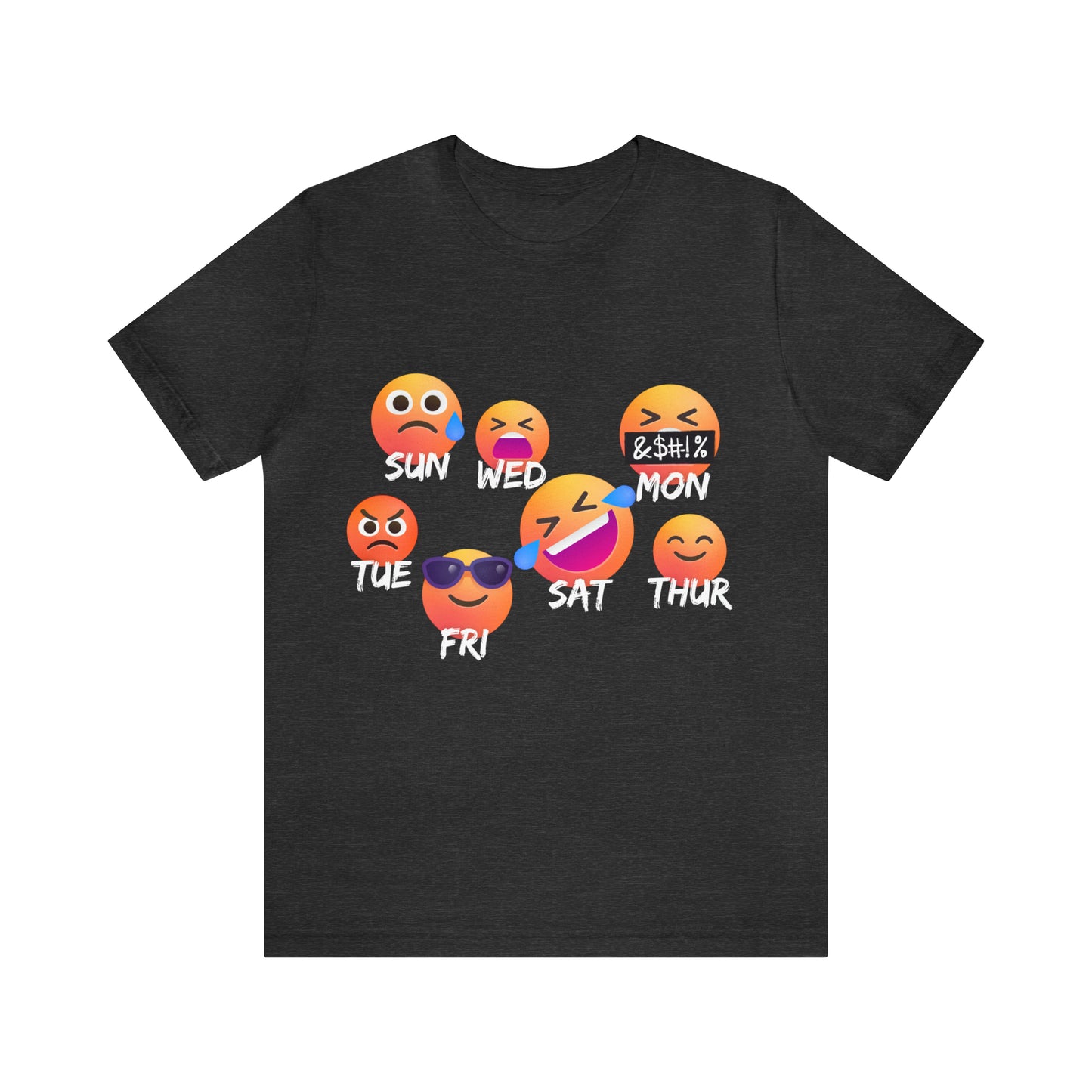 Emoji Day - Days of the Week Jersey Short Sleeve Tee