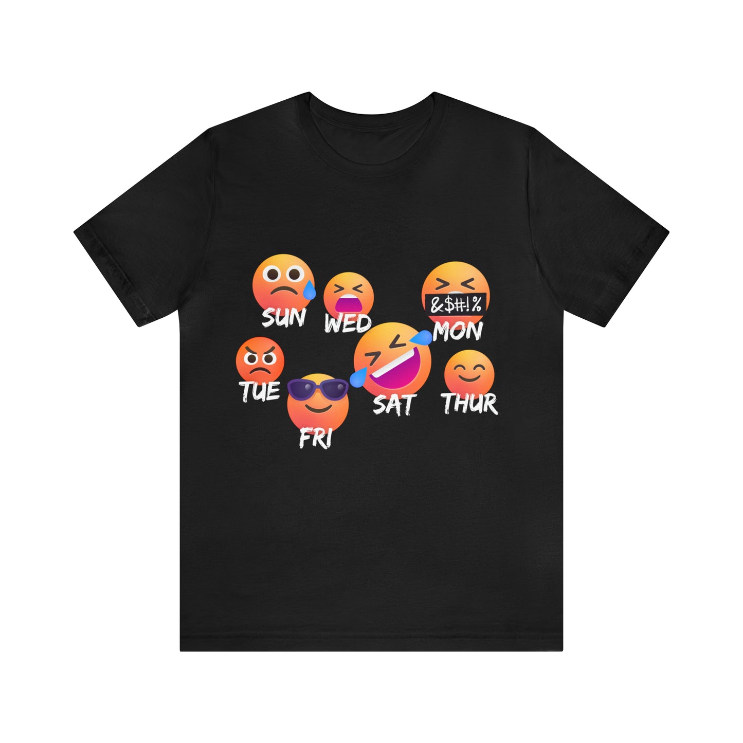 Emoji Day - Days of the Week Jersey Short Sleeve Tee