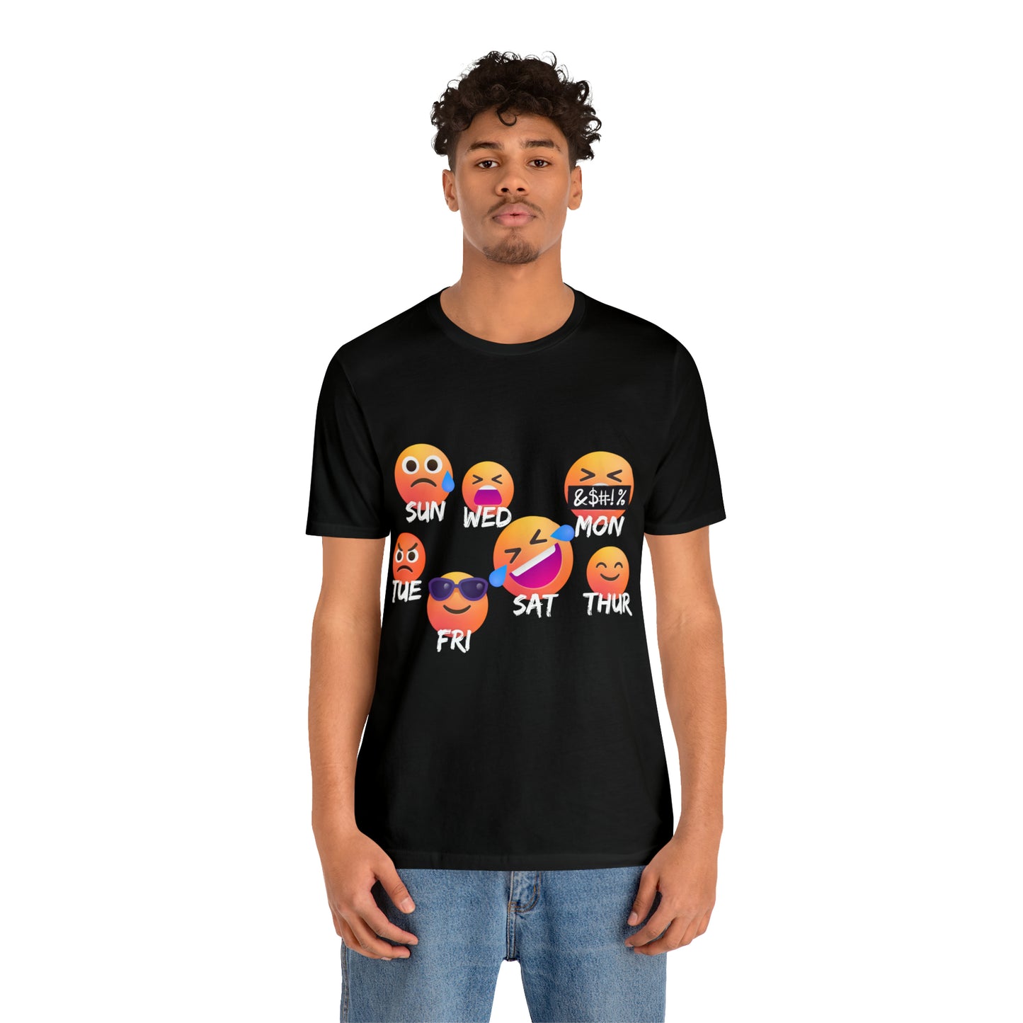 Emoji Day - Days of the Week Jersey Short Sleeve Tee