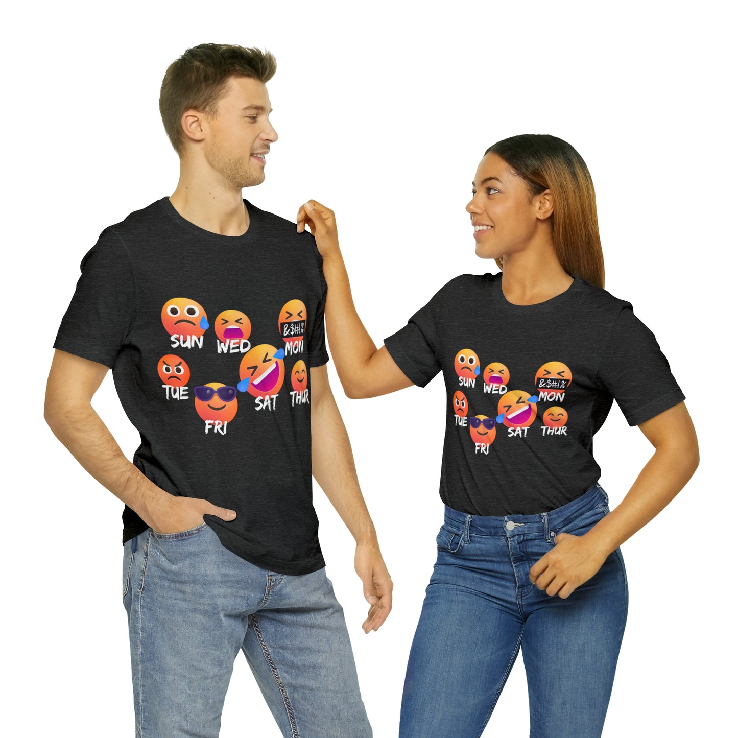 Emoji Day - Days of the Week Jersey Short Sleeve Tee