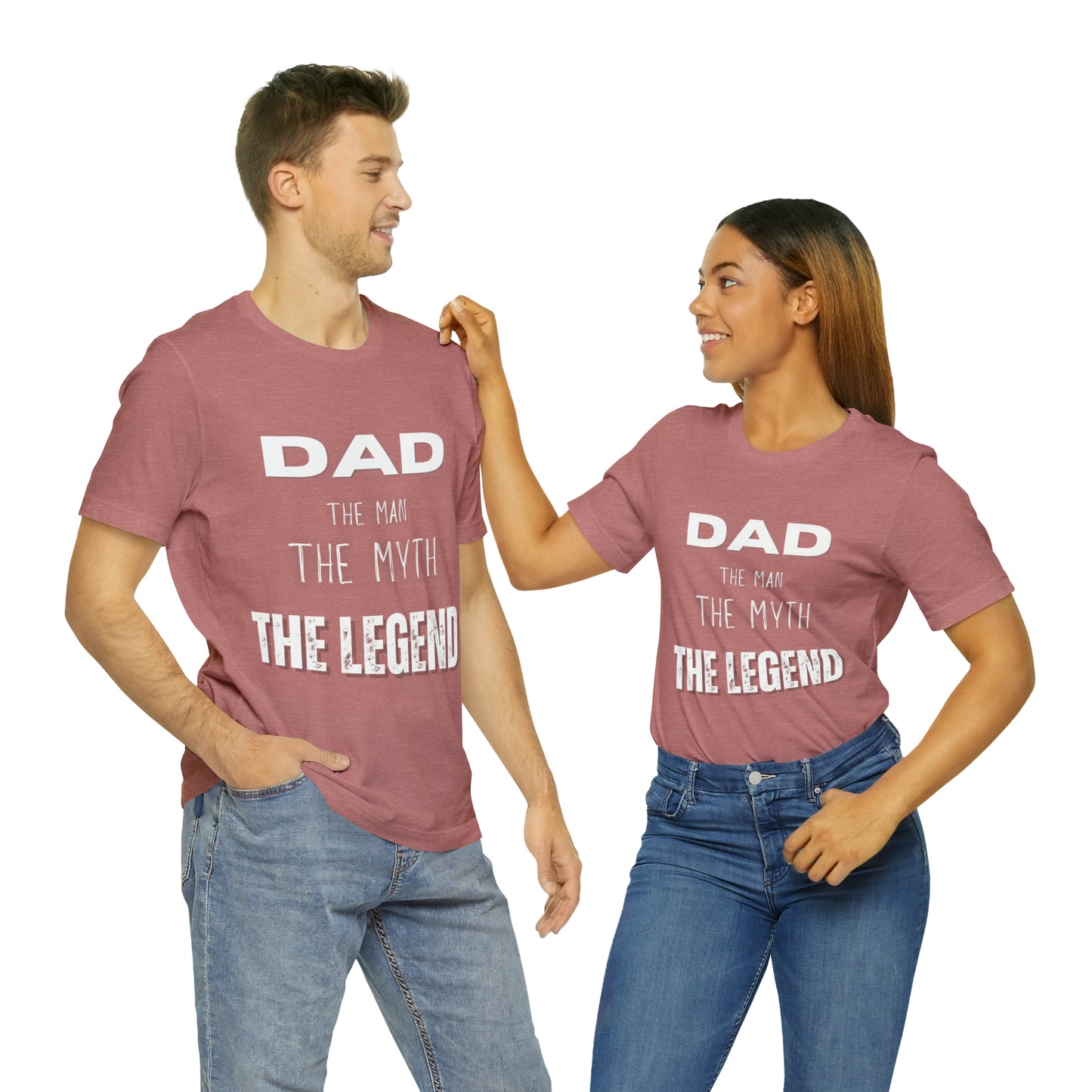 Dad The Myth Loading Jersey Short Sleeve Tee