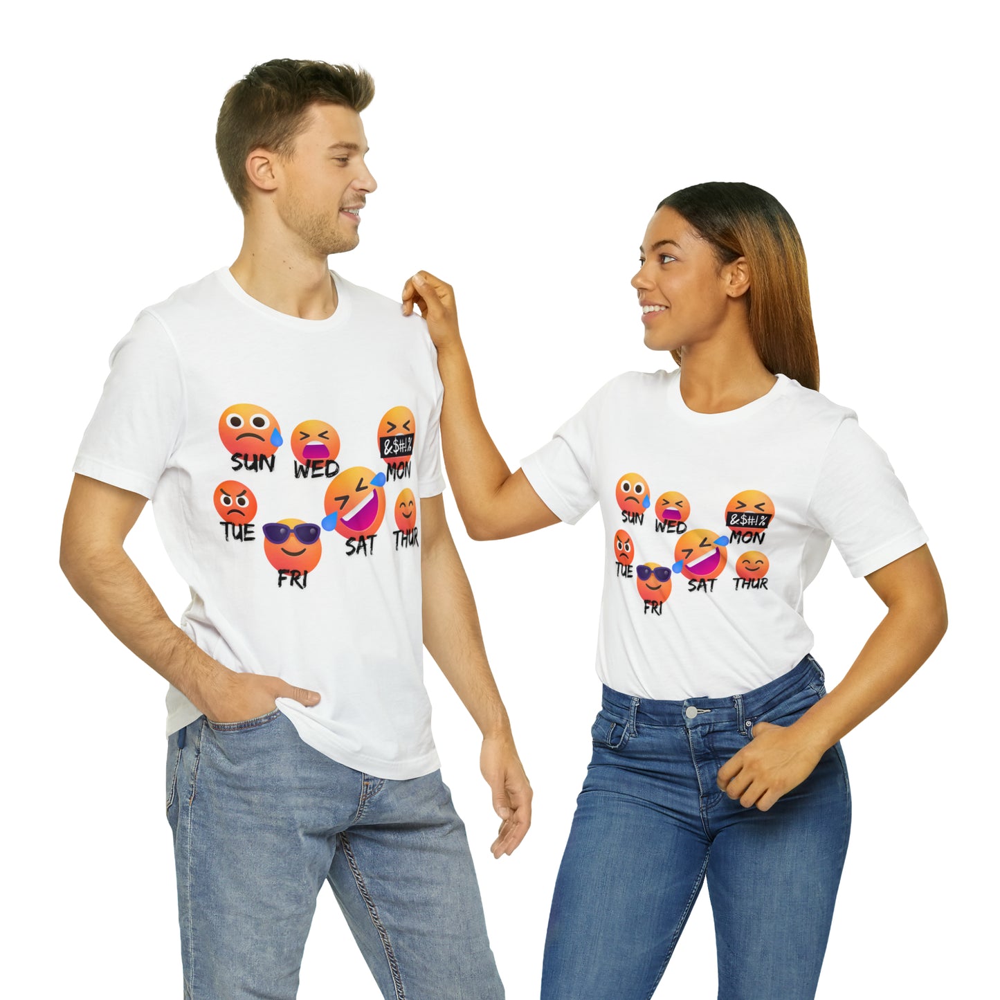 Emoji Day - Days of the Week Jersey Short Sleeve Tee