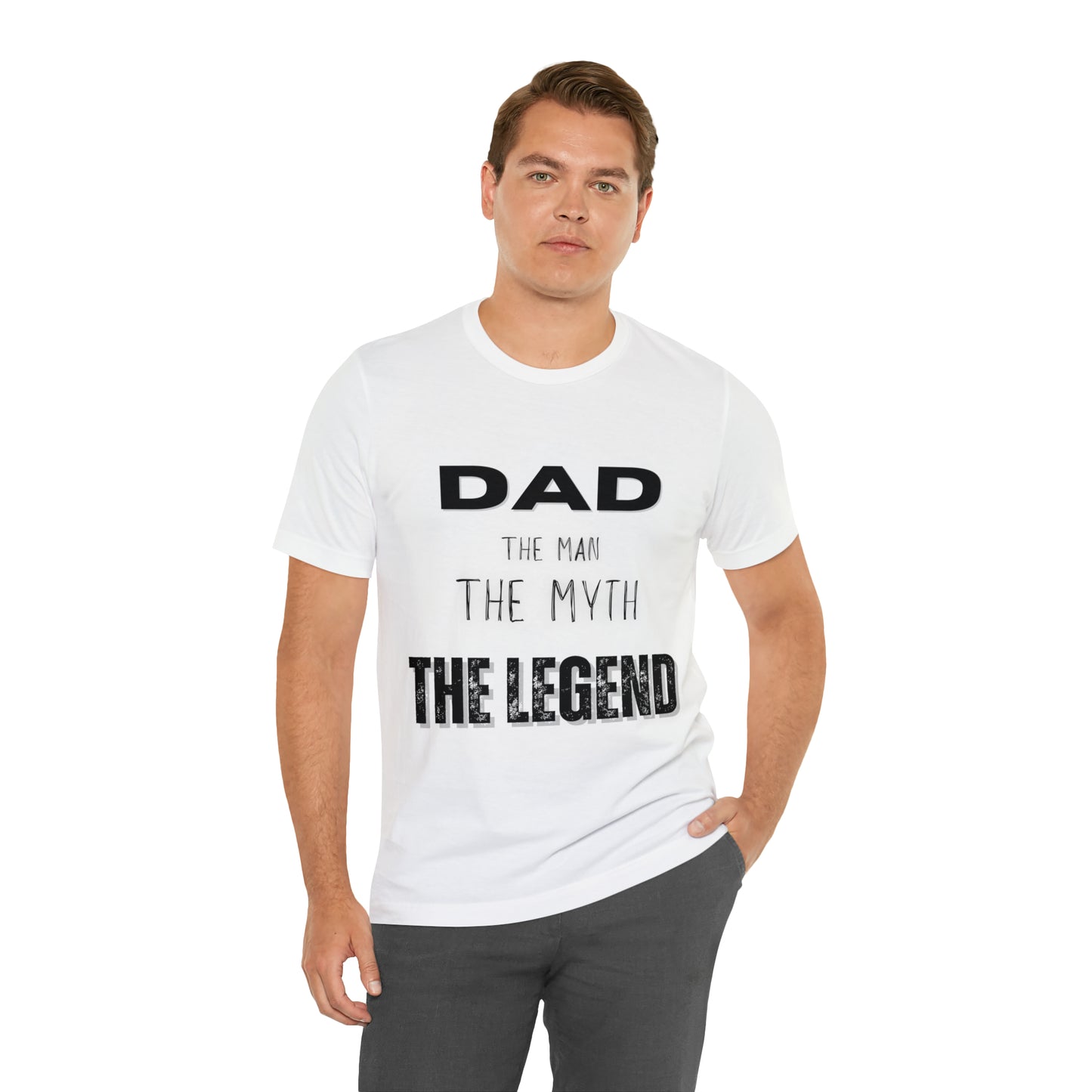 Dad The Myth Loading Jersey Short Sleeve Tee