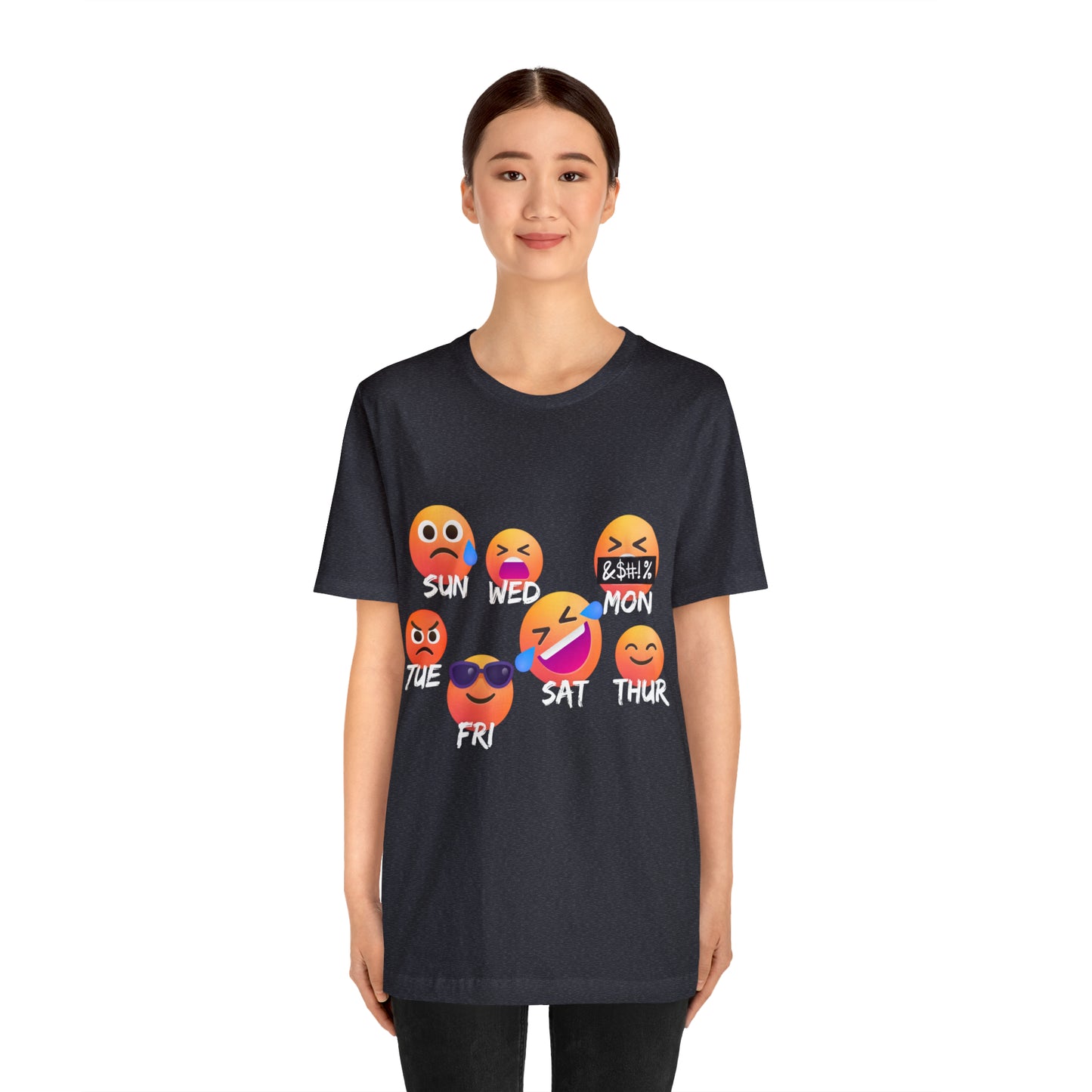 Emoji Day - Days of the Week Jersey Short Sleeve Tee